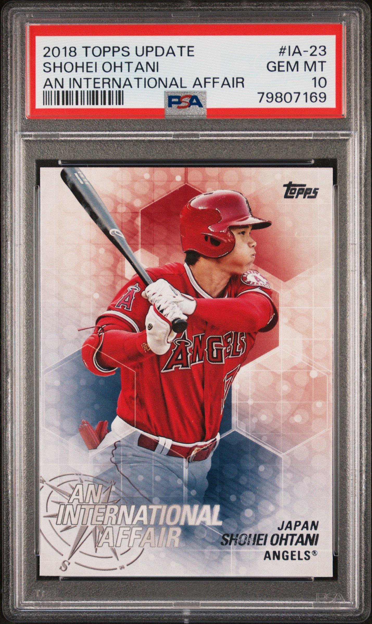 2018 Topps Update An International Affair Ia-23 Shohei Ohtani PSA 