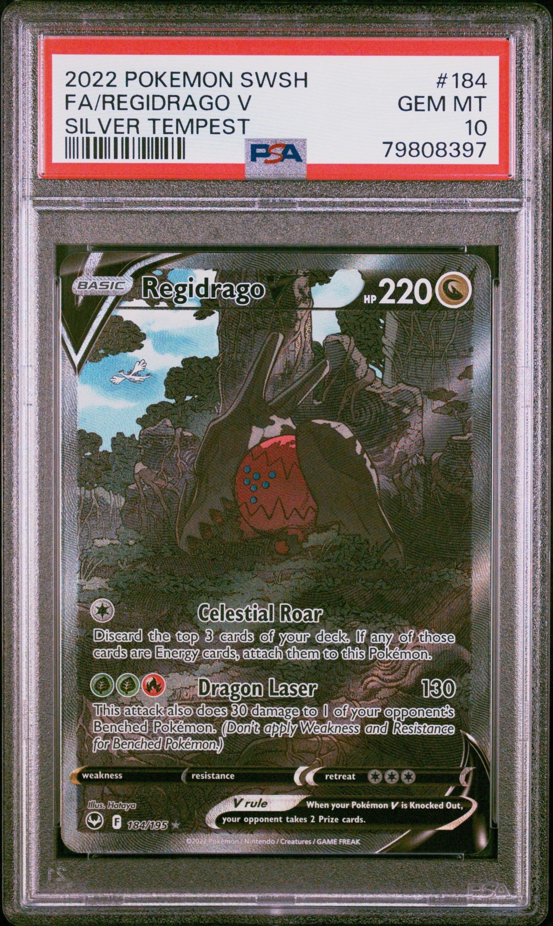 2022 Pokemon Sword & Shield Silver Tempest 184 Full Art/regidrago