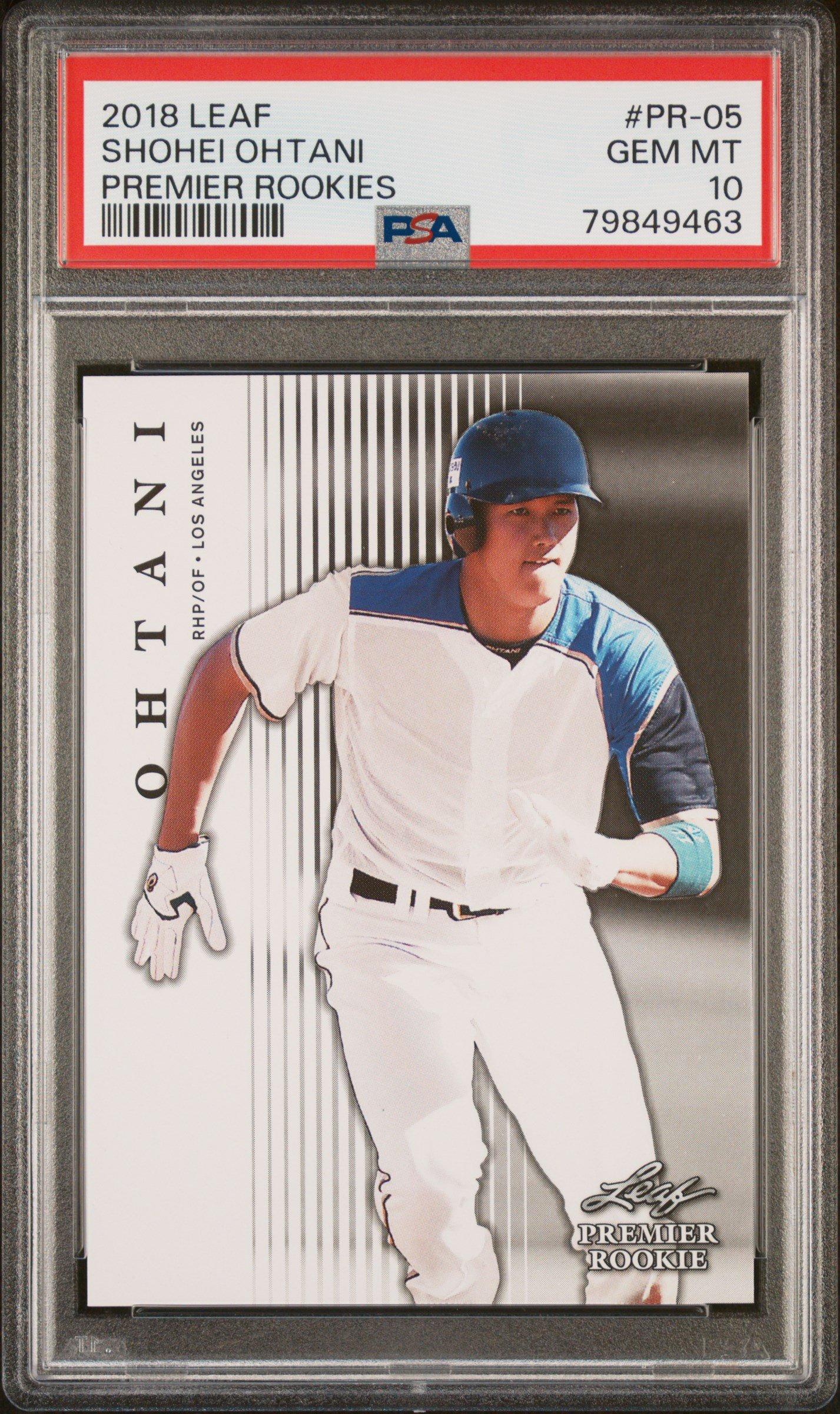 2018 Leaf Premier Rookies Pr- Shohei Ohtani PSA 10