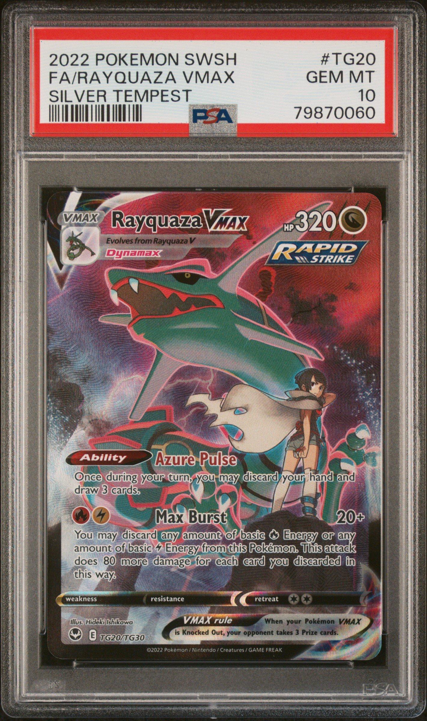 2022 Pokemon Sword & Shield Silver Tempest Tg20 Full Art/rayquaza
