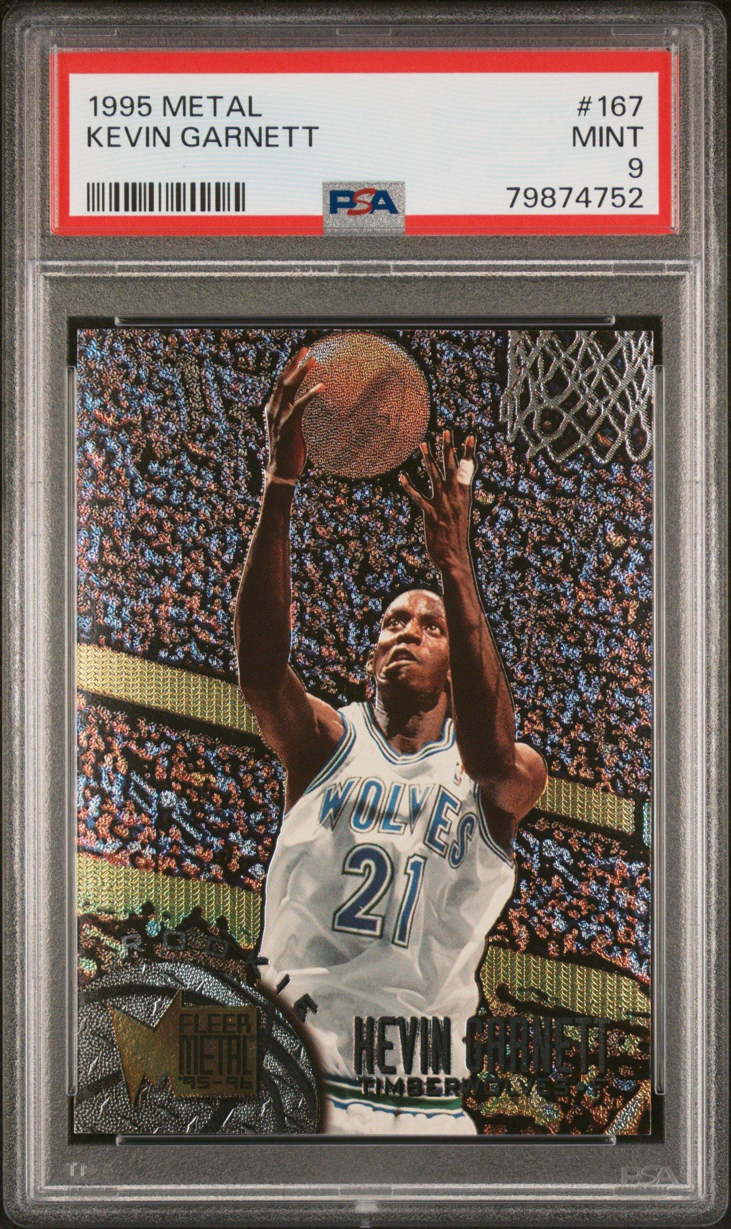1995 Metal 167 Kevin Garnett PSA 9 Graded Card | GameStop