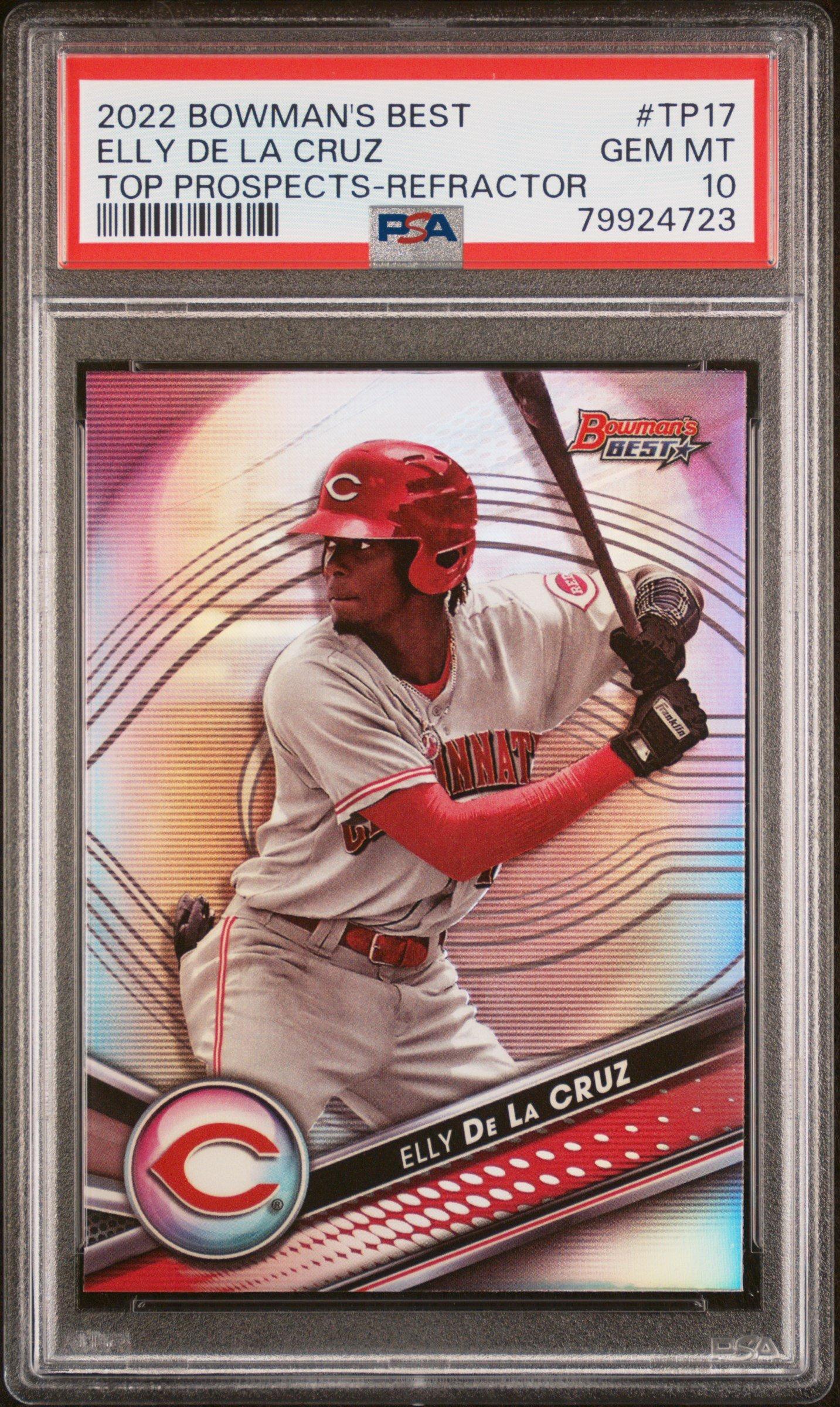 2022 Bowman's Best Top Prospects Tp17 Elly De La Cruz Refractor PSA 10
