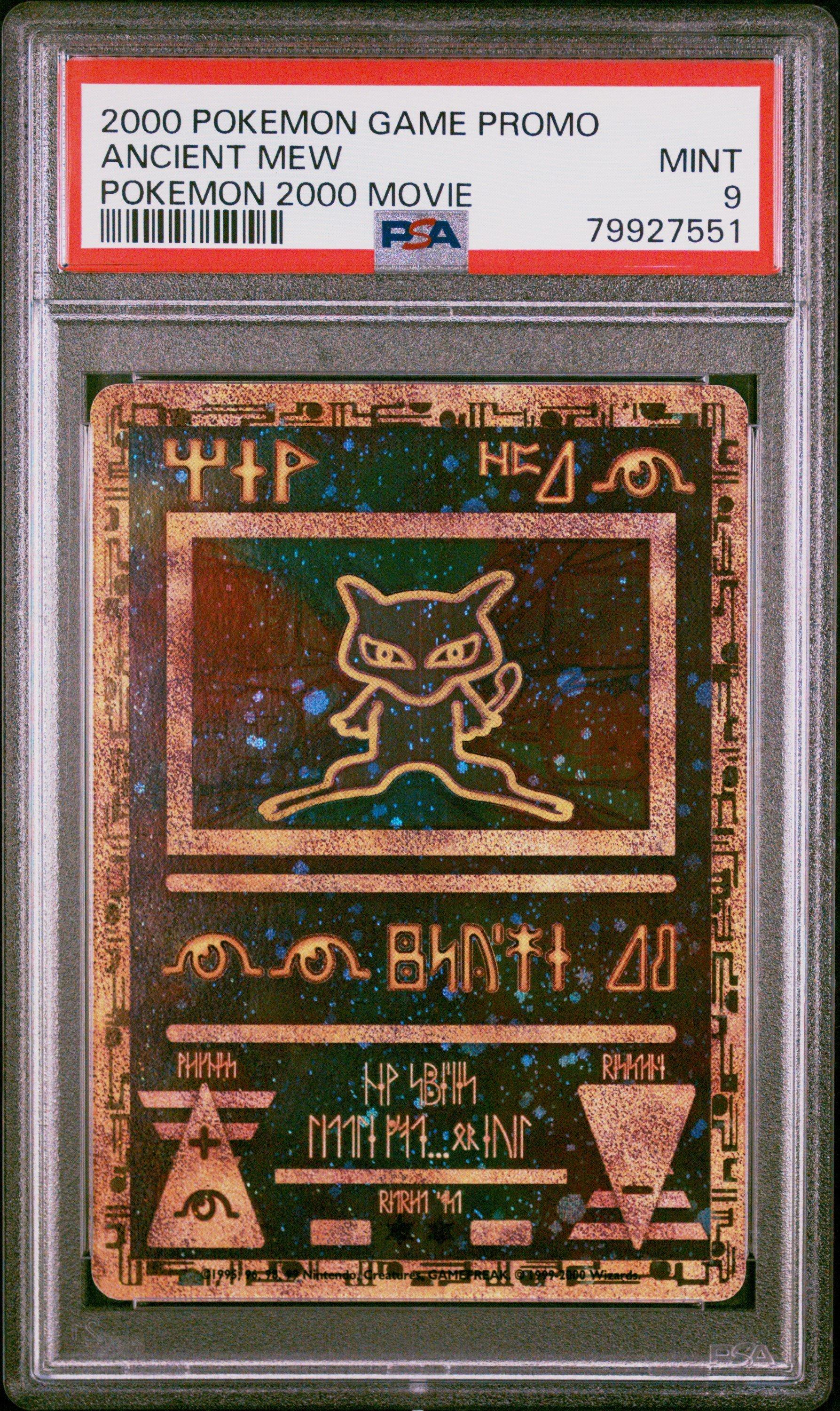 2000 Pokemon Game Movie Ancient Mew Pokemon 2000 Movie PSA 9