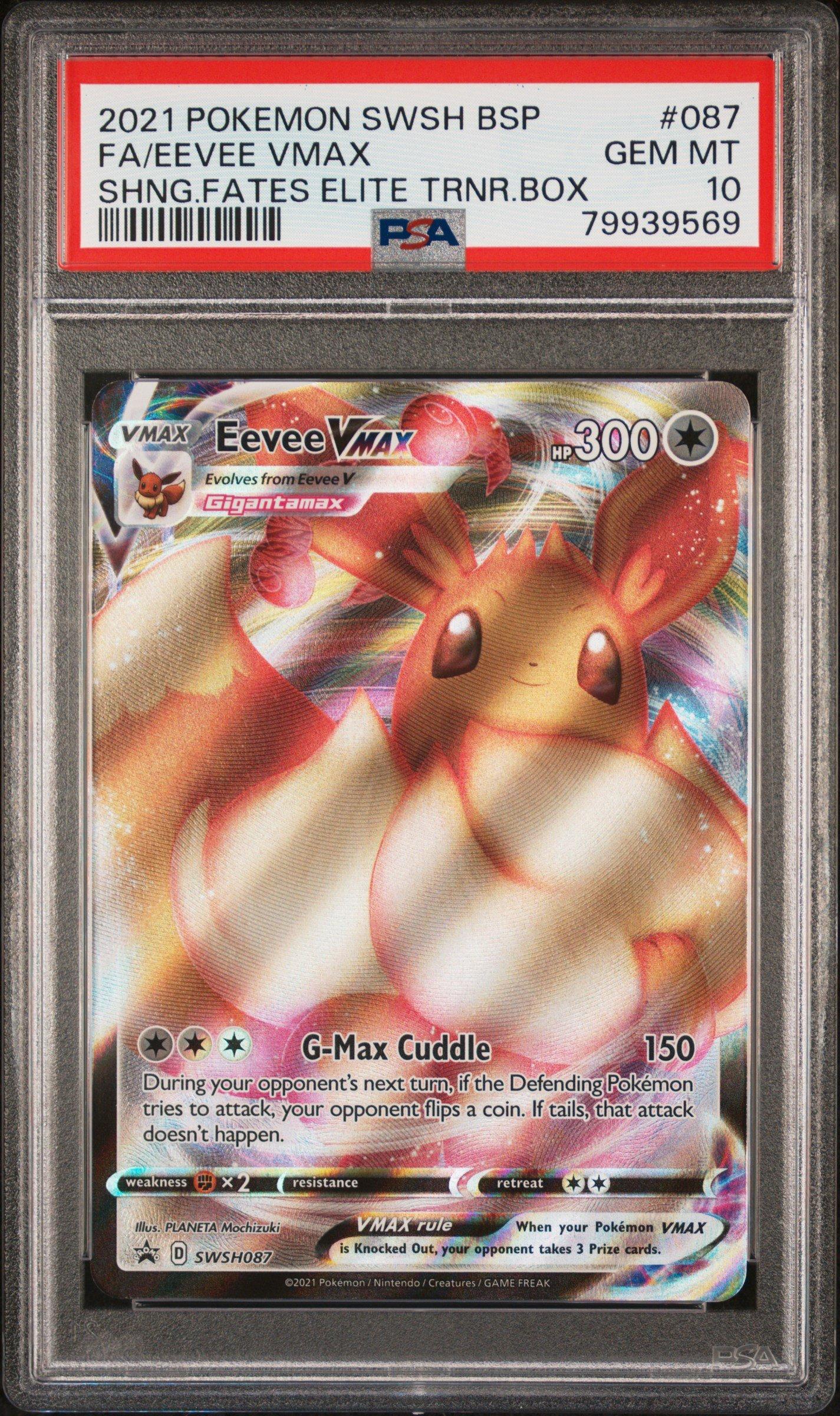 2021 Pokemon Swsh Black Star Promo 087 Full Art/eevee Vmax Shining