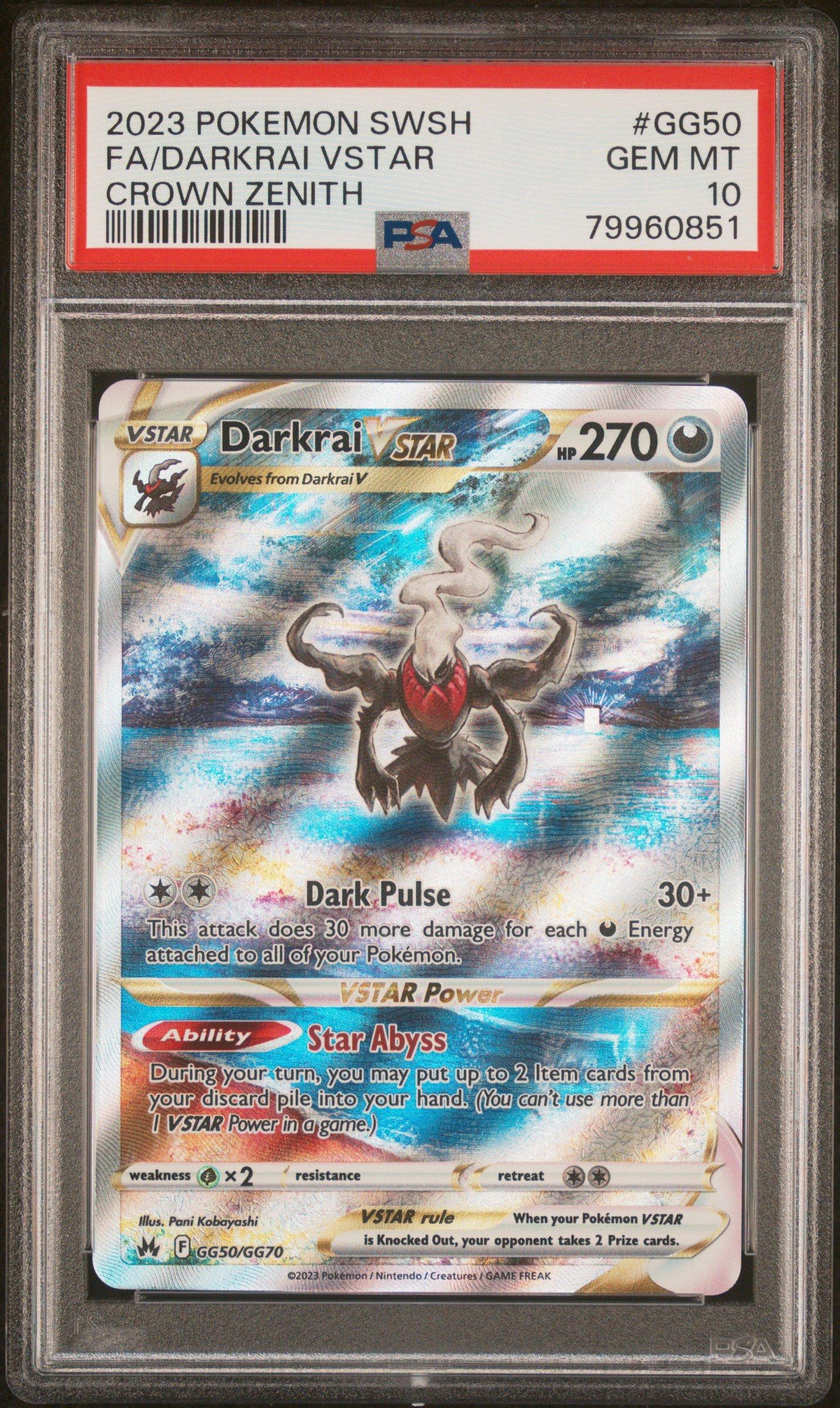 2023 Pokemon Sword And Shield Crown Zenith Gg50 Full Art/darkrai