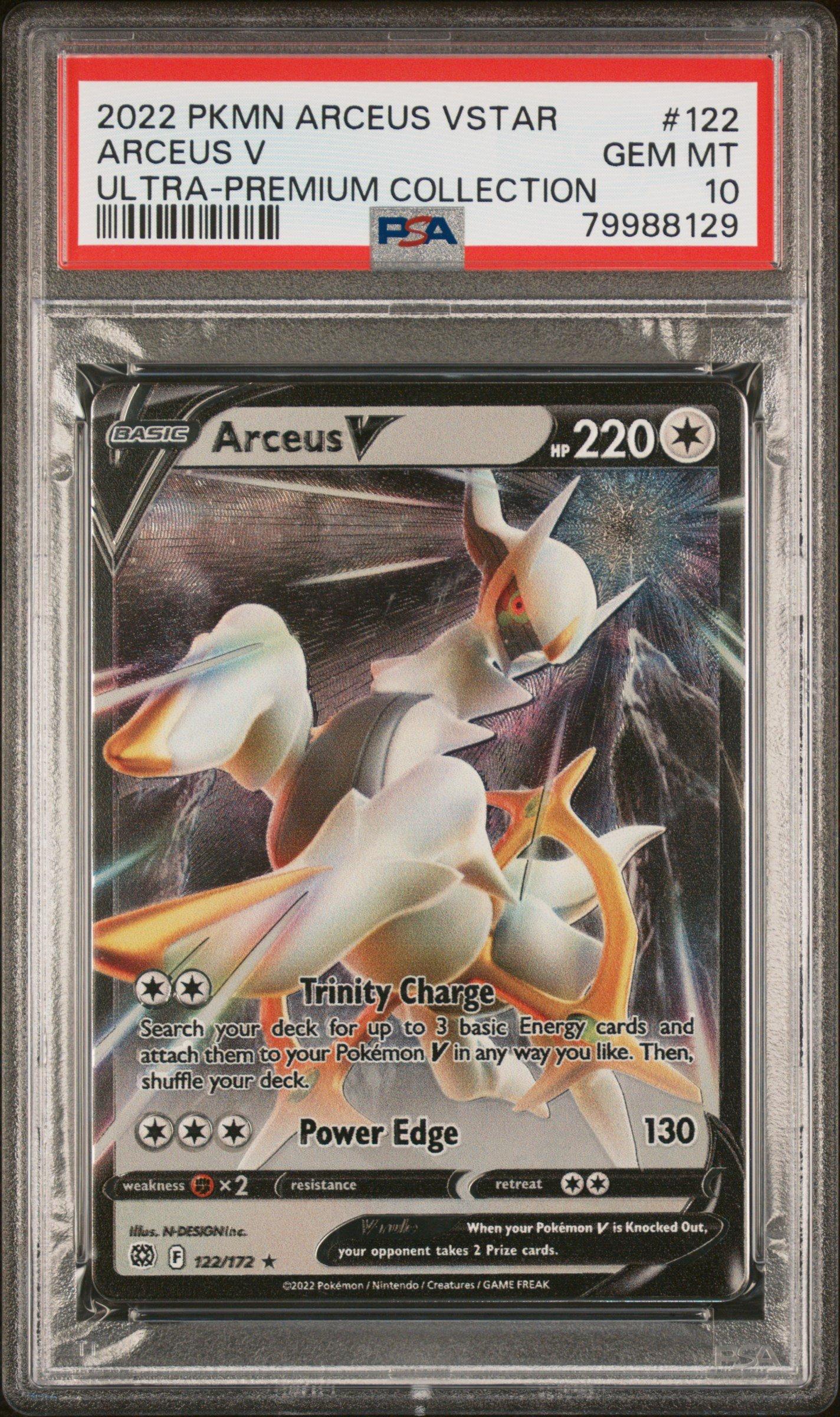 2022 Pokemon Arceus Vstar Ultra-premium Collection 122 Arceus V