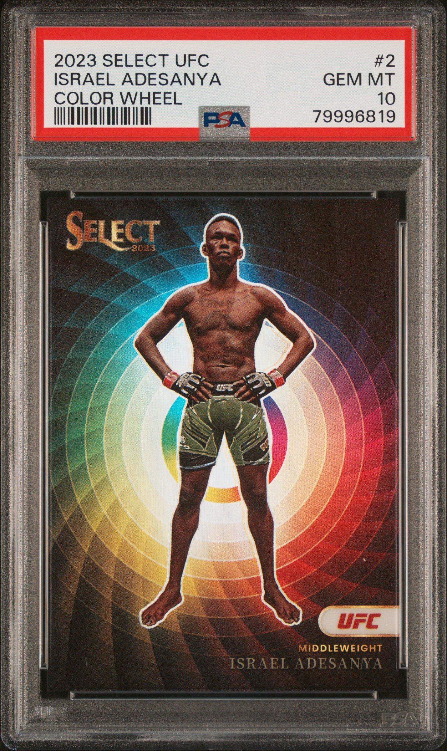 2023 Panini Select Ufc Color Wheel 2 Israel Adesanya PSA 10