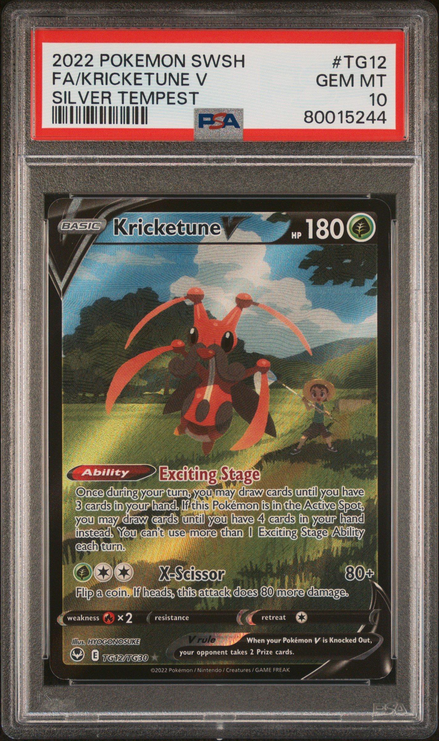2022 Pokemon Sword & Shield Silver Tempest Tg12 Full Art