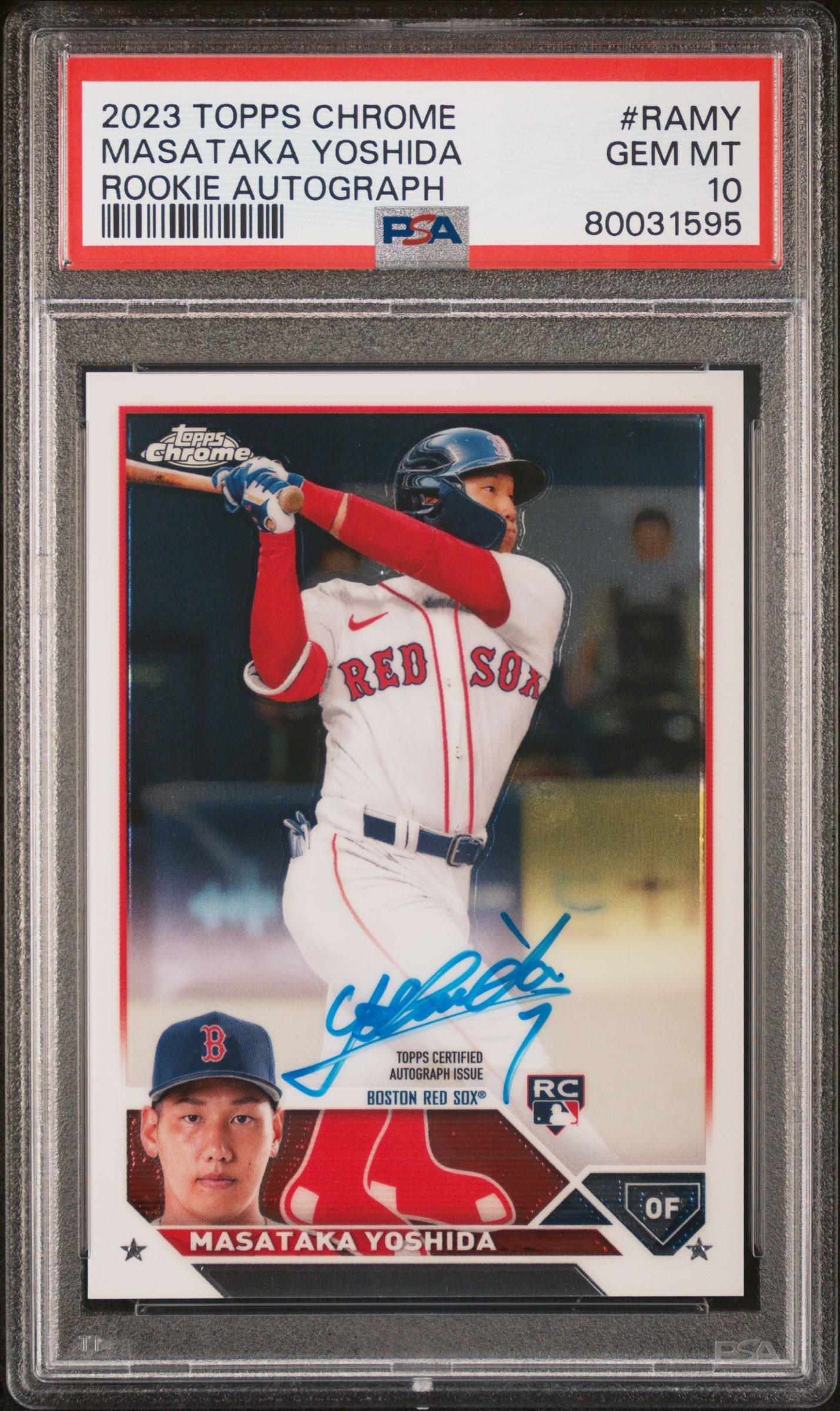 2023 Topps Chrome Rookie Autograph Ramy Masataka Yoshida PSA 10