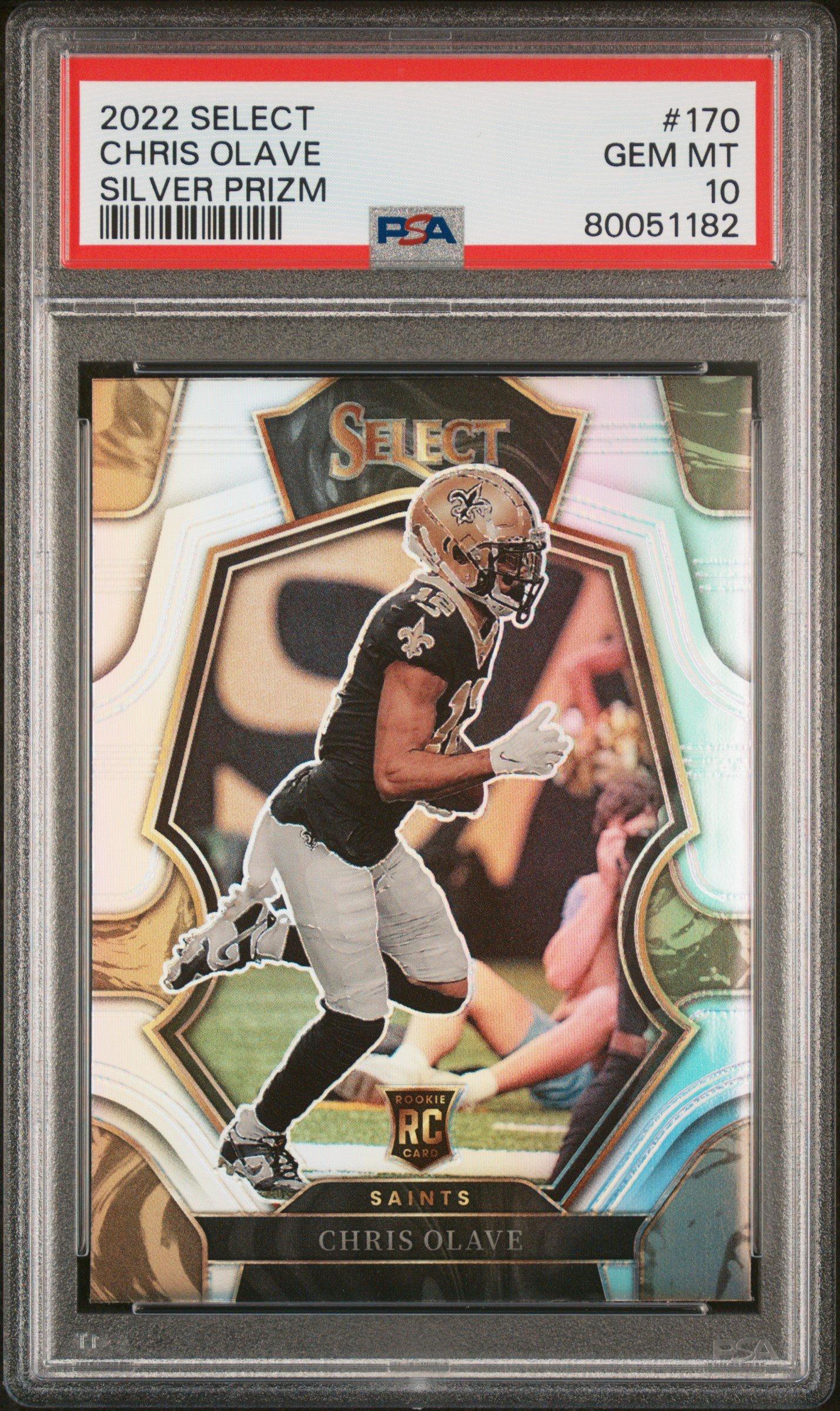 2022 Panini Select 170 Chris Olave Silver Prizm PSA 10