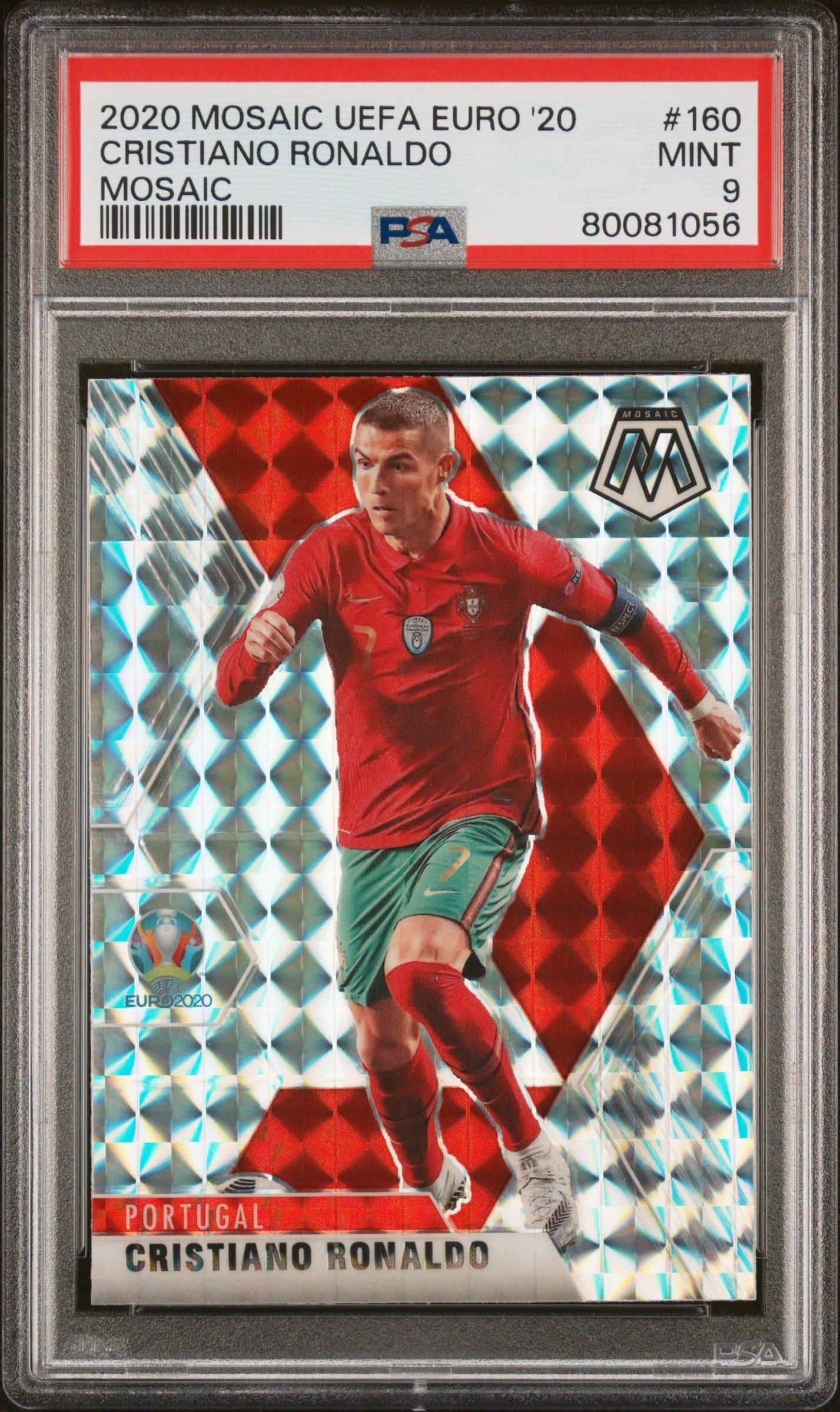 2020 Panini Mosaic Uefa Euro 2020 160 Cristiano Ronaldo Mosaic PSA 9 Graded  Card | GameStop