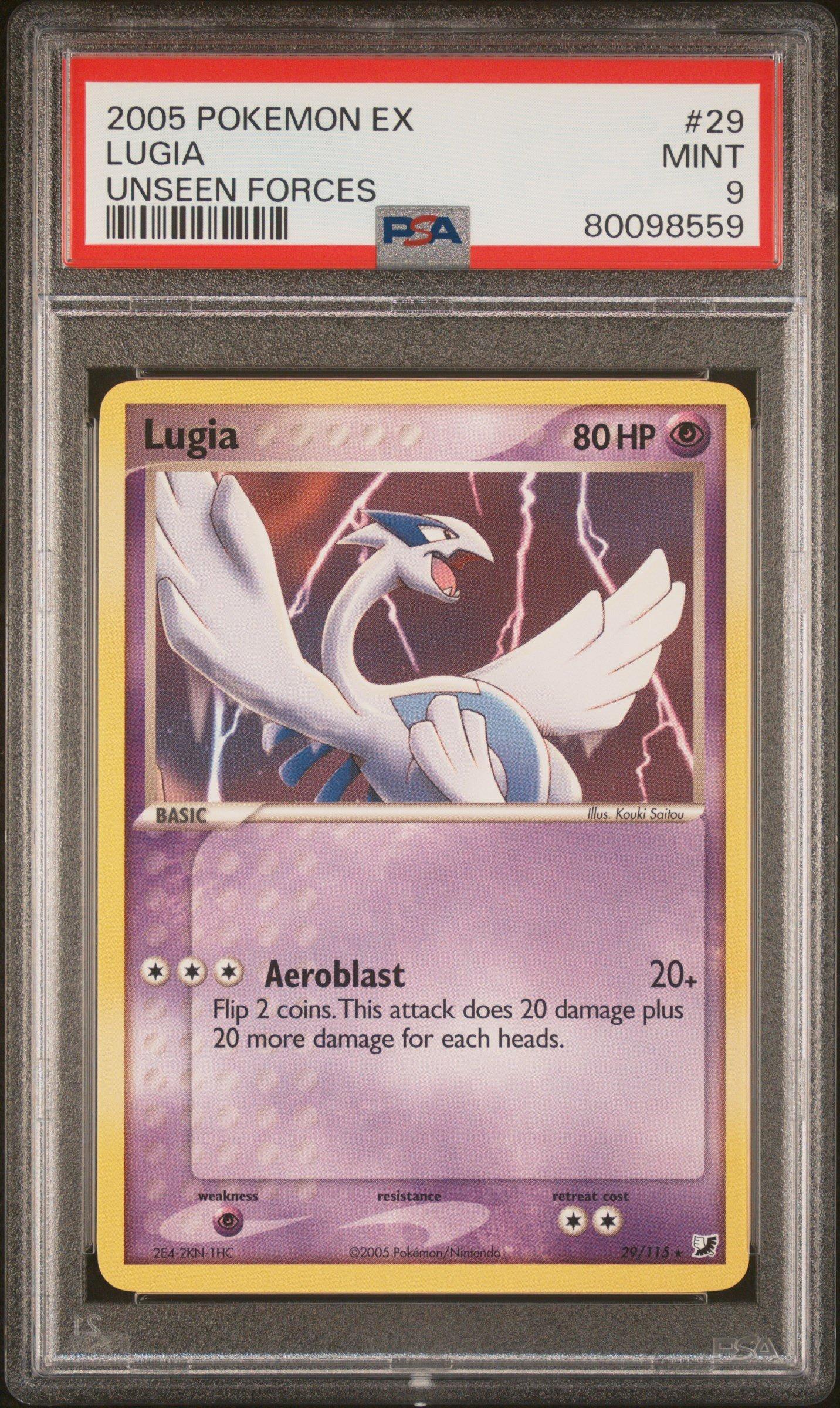 2005 Pokemon Ex Unseen Forces 29 Lugia PSA 9 Graded Card | GameStop
