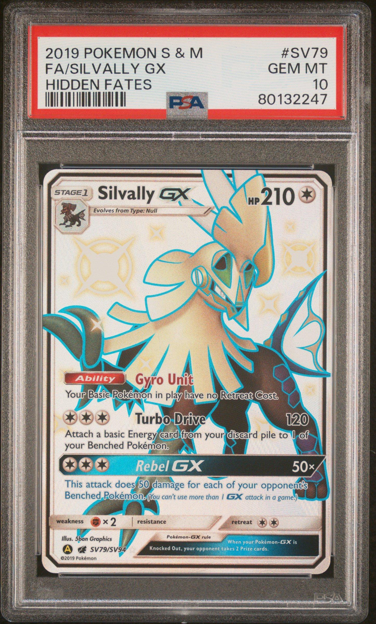 2019 POKEMON Sun & MOON HIDDEN FATES #66 MLTRS/ZPDS/ARTCN.GX HIDDEN FATES-FULL ART PSA 10
