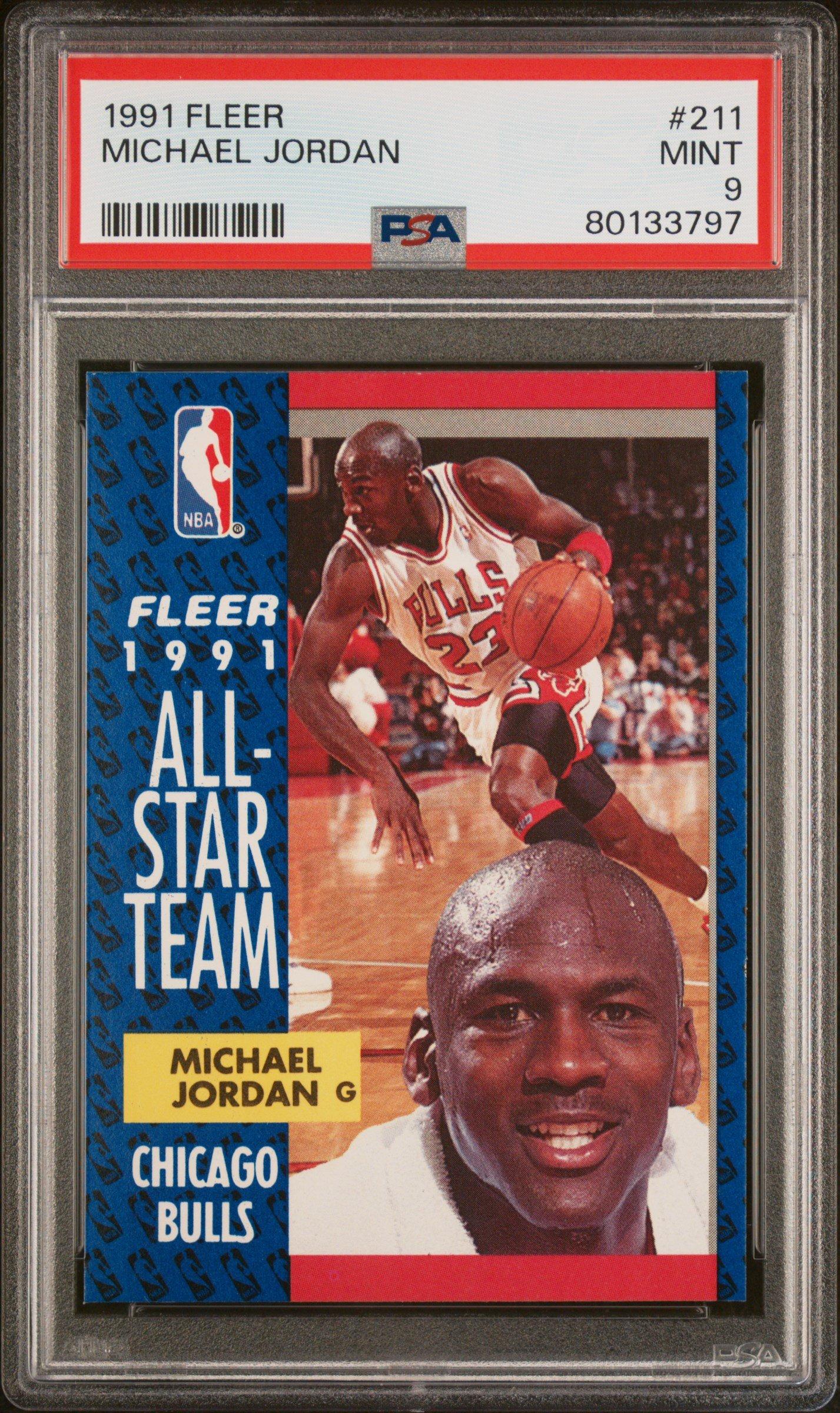 1991 Fleer 211 Michael Jordan PSA 9