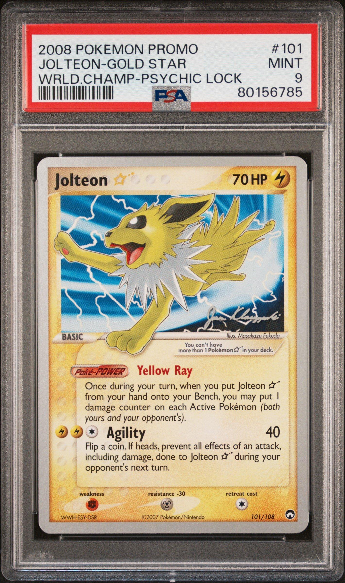 2008 Pokemon World Championships Promo 101 Jolteon-gold Star