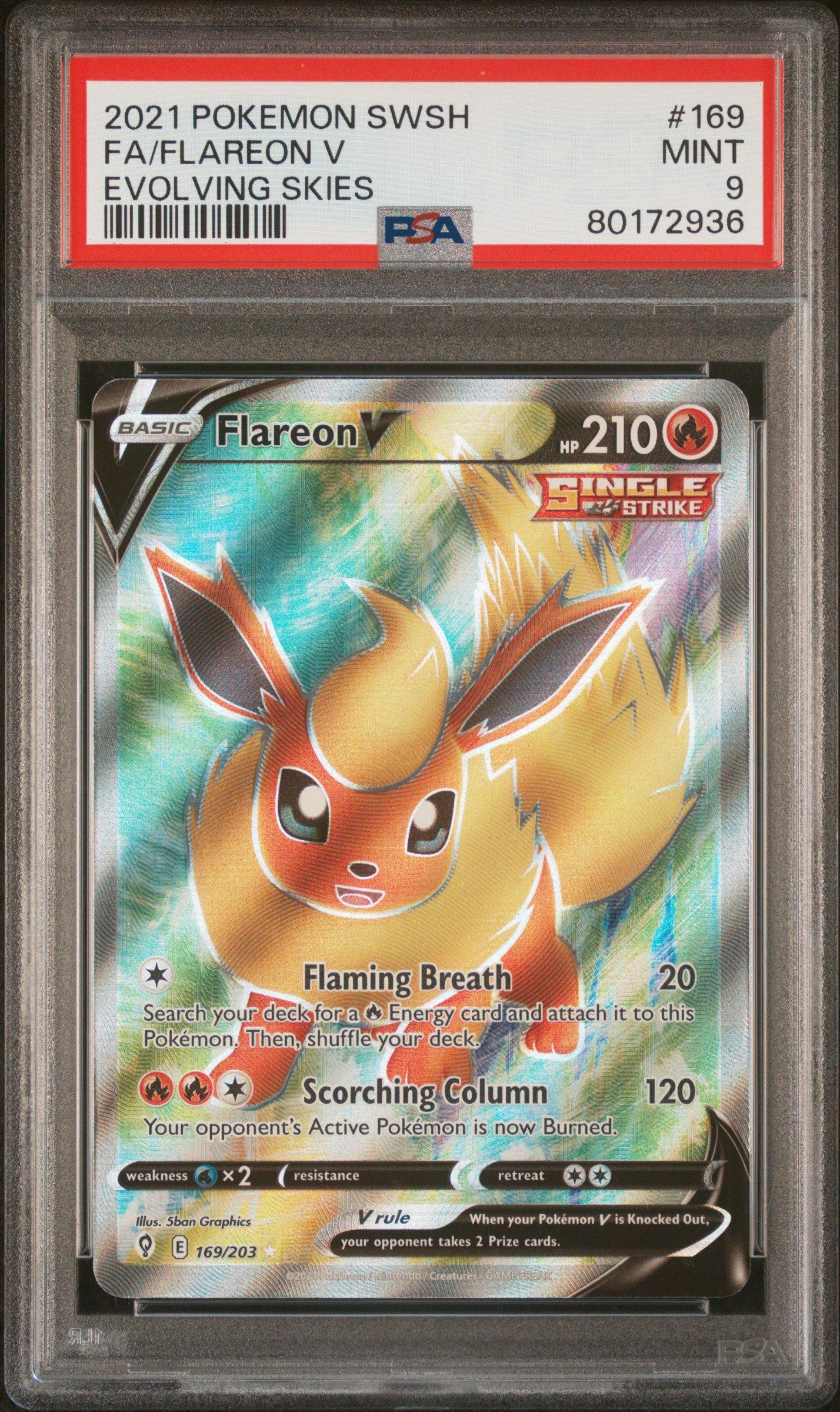 2021 Pokemon Sword & Shield Evolving Skies 169 Full Art