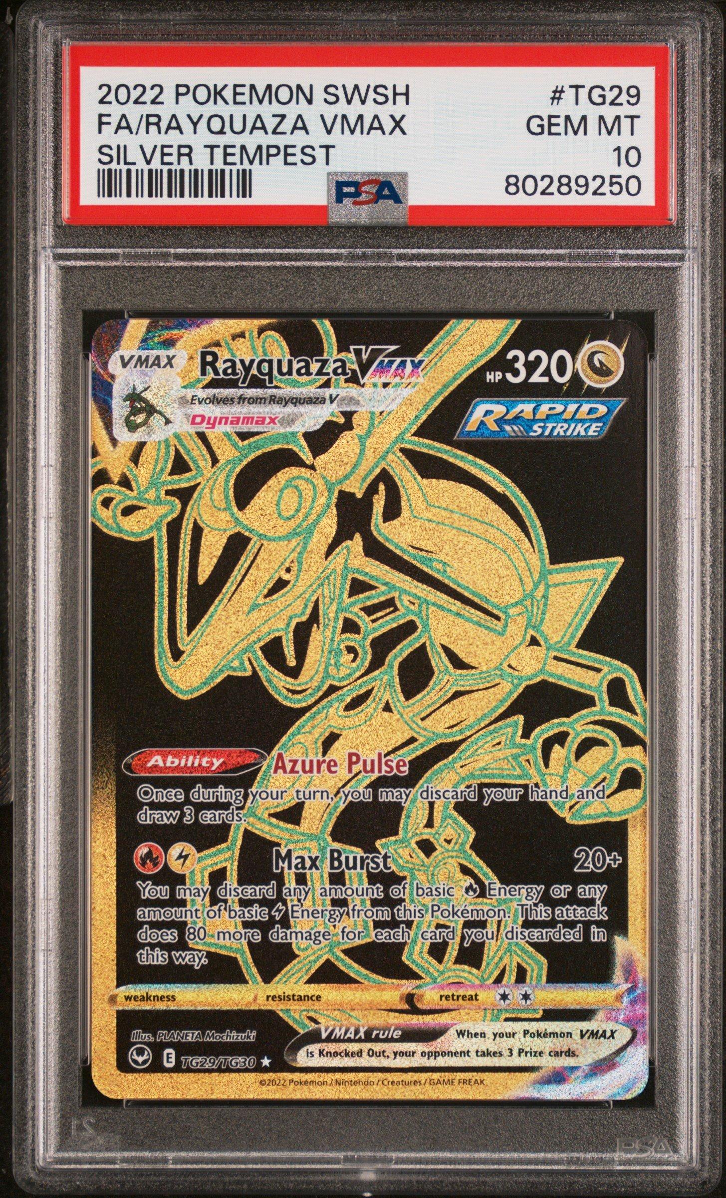 2022 Pokemon Sword & Shield Silver Tempest Tg29 Full Art/rayquaza
