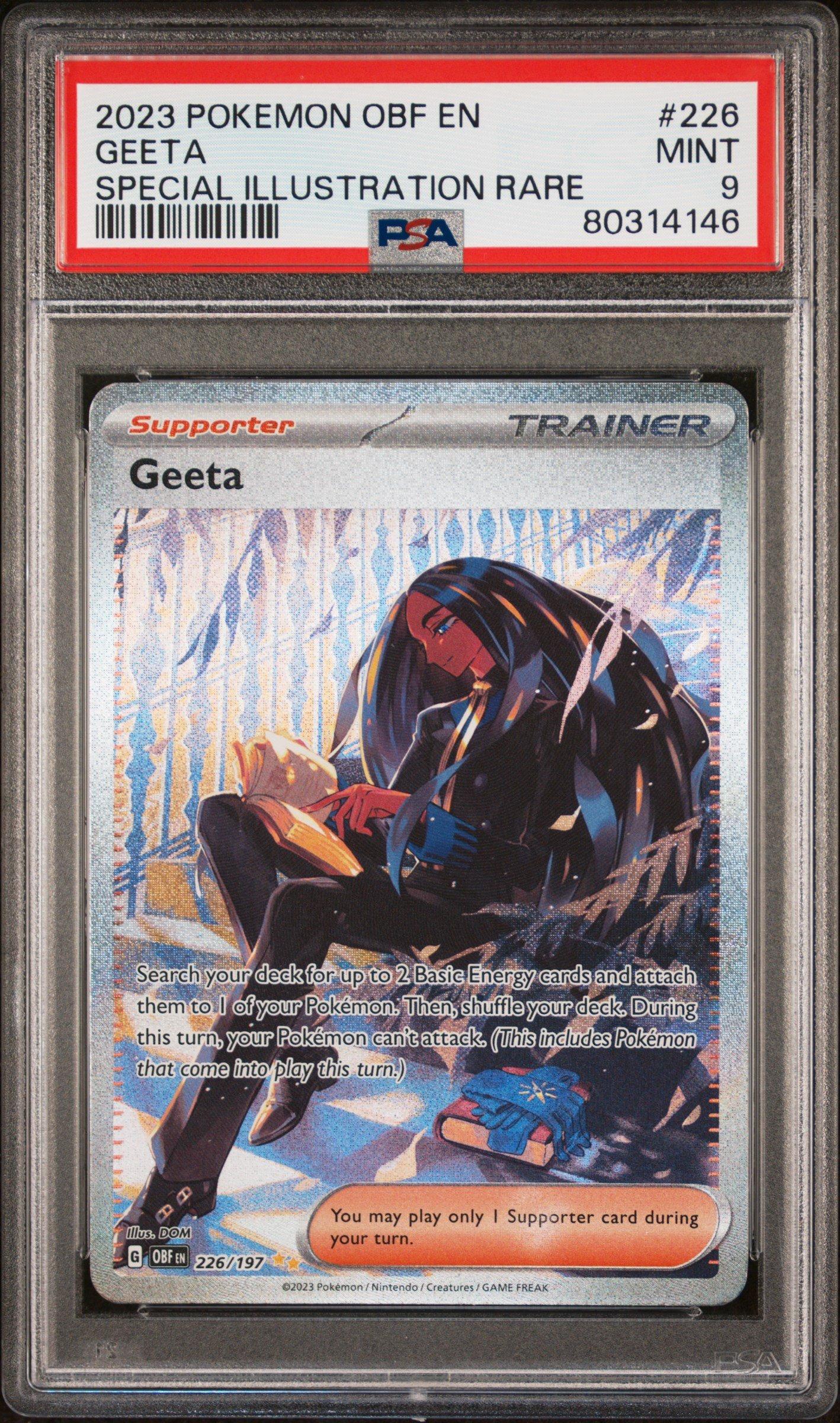 2023 Pokemon Obf En-obsidian Flames 226 Geeta Special Illustration Rare PSA