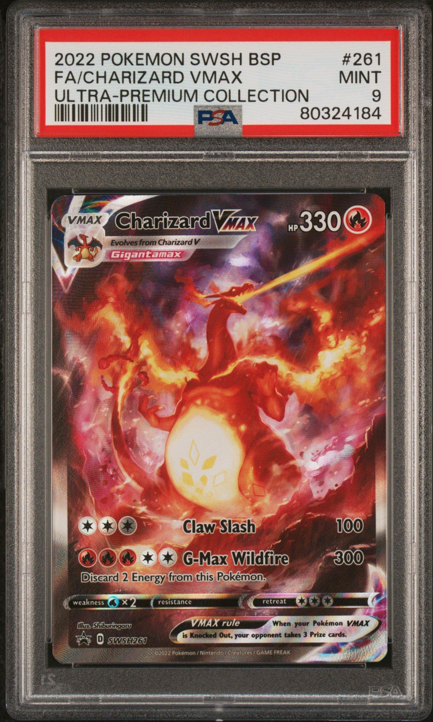 2022 Pokémon Charizard VMAX #261 2022 Pokemon Swsh Black Star Promo 261 Full Art/charizard Vmax