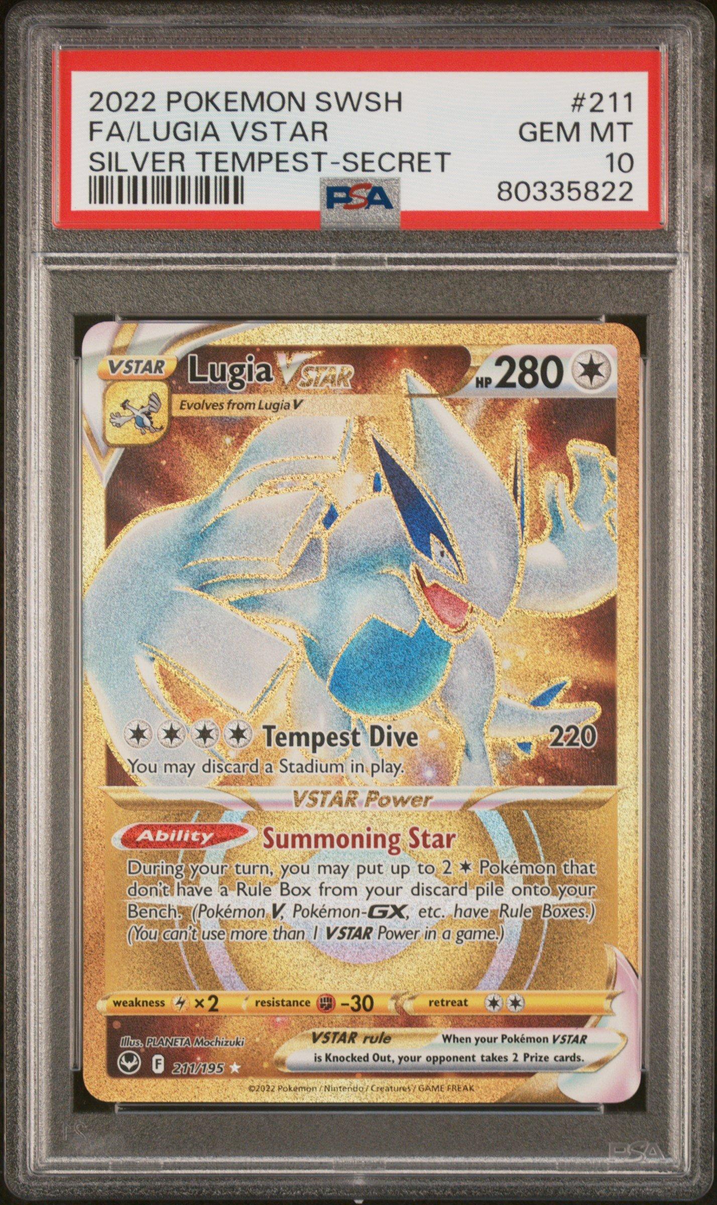 2022 Pokemon Sword & Shield Silver Tempest 211 Full Art/lugia