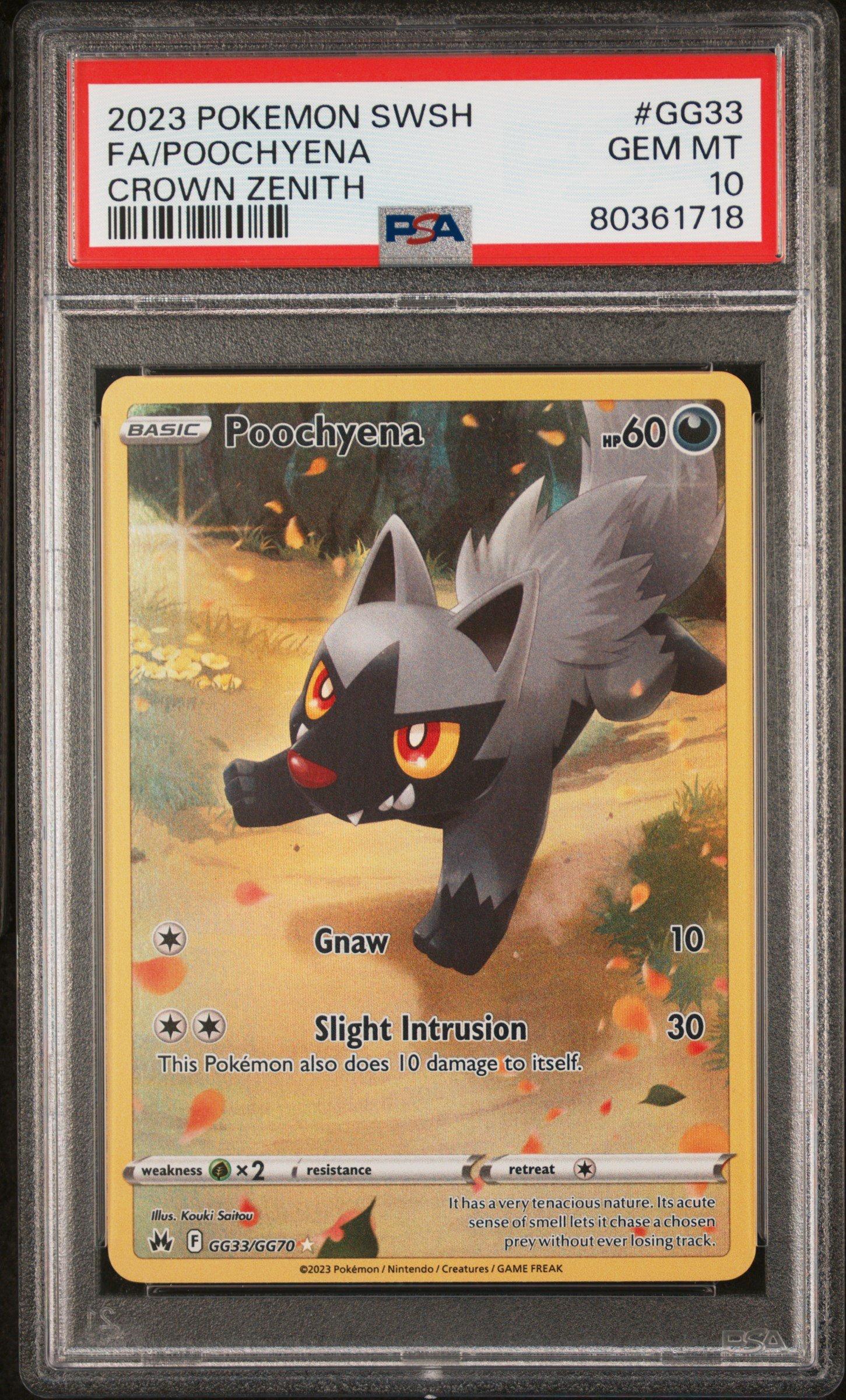 2023 Pokemon Sword And Shield Crown Zenith Gg33 Full Art/poochyena