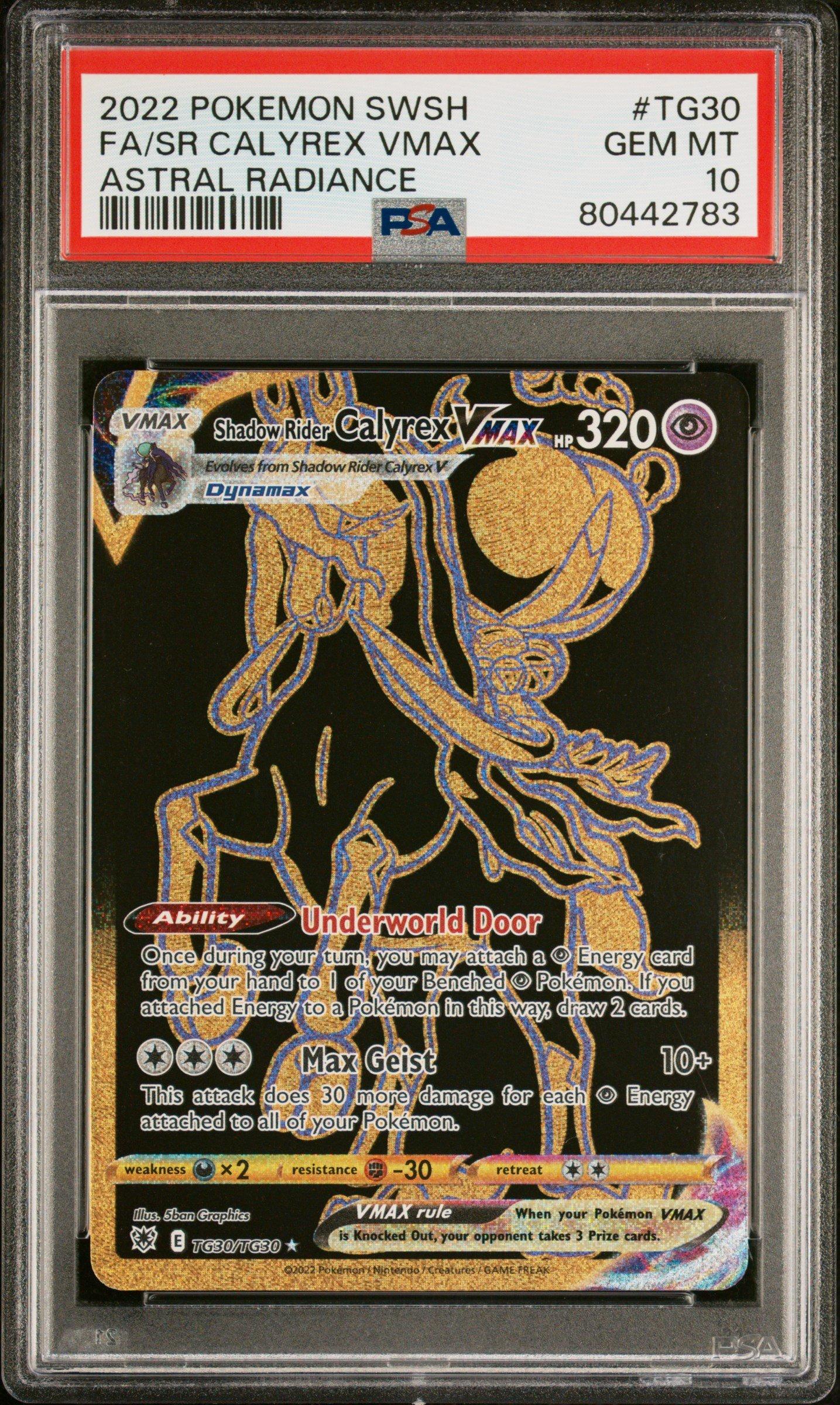 2022 Pokemon Sword & Shield Astral Radiance Tg30 Fa/sr Calyrex Vmax PSA 10