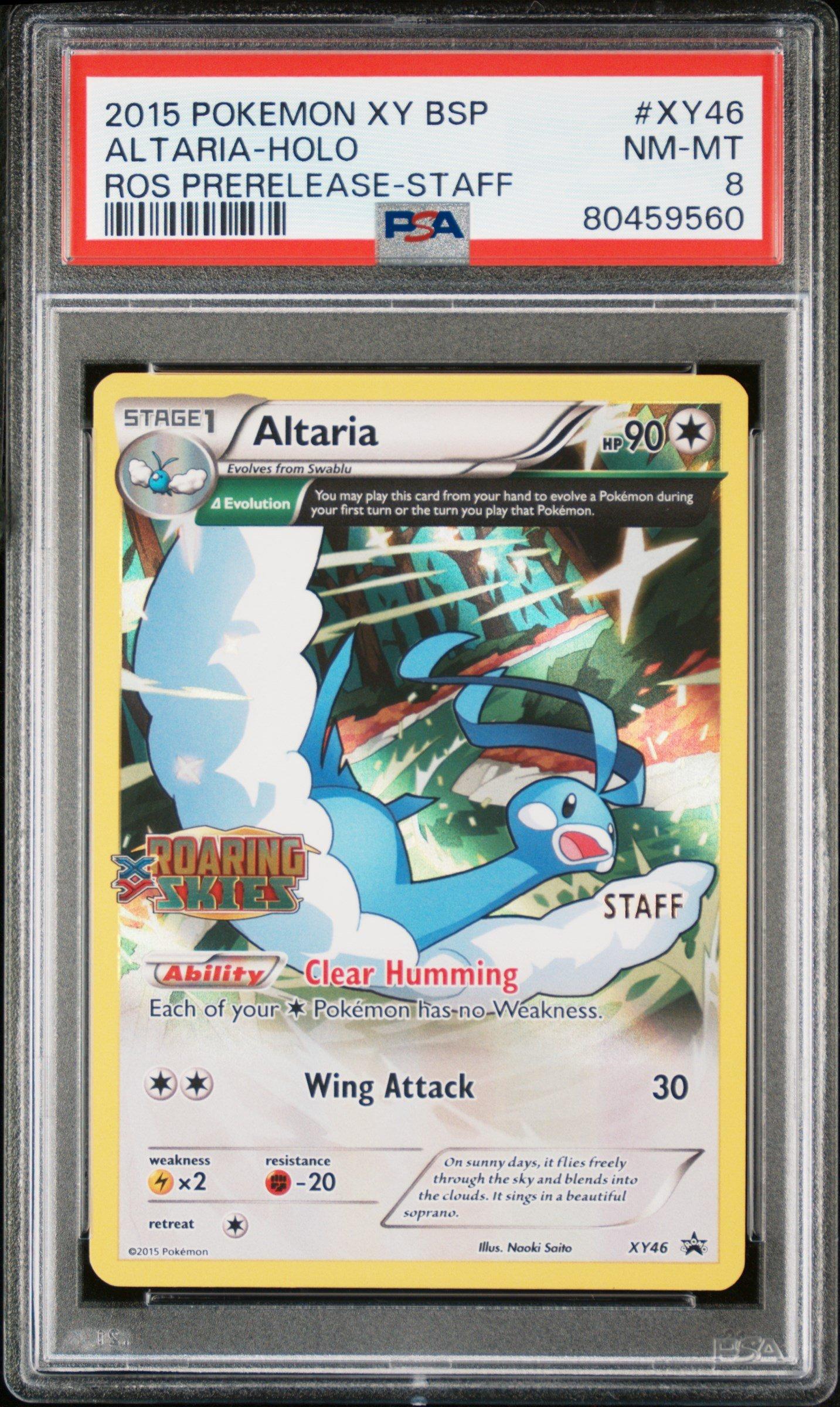 2015 Pokemon Xy Black Star Promos Xy46 Altaria-holo Roaring Skies
