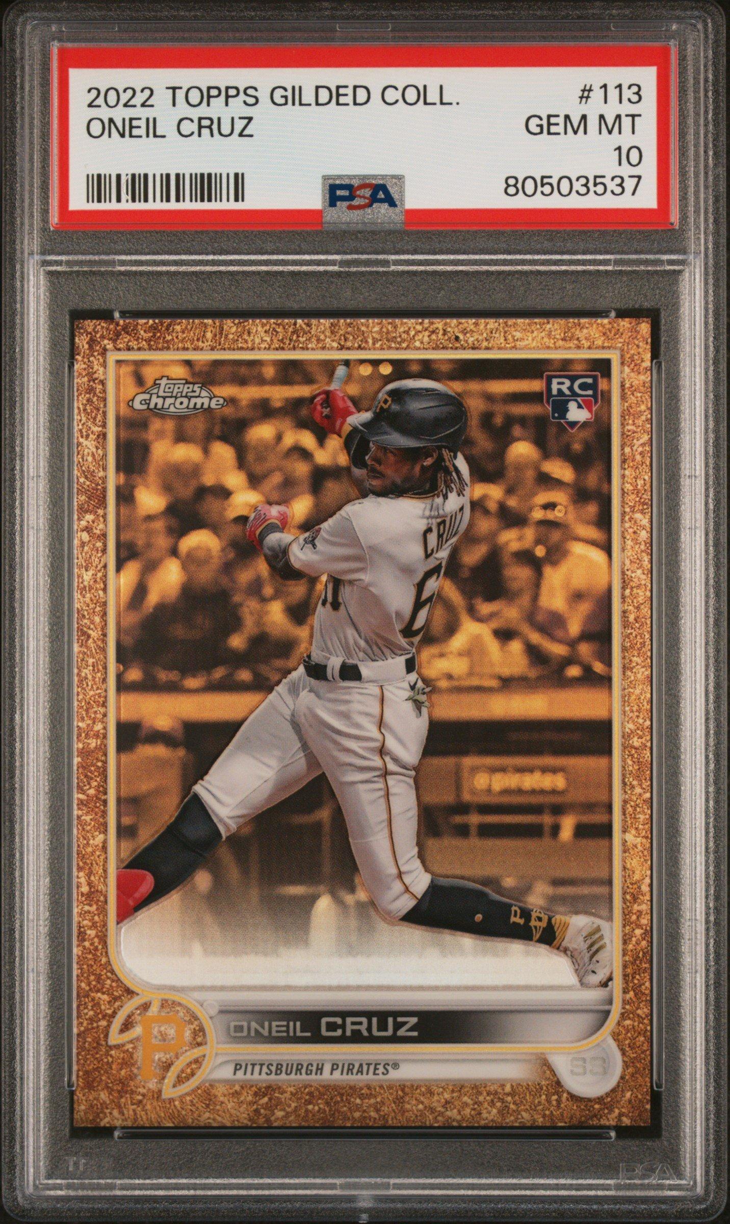 2022 Topps Gilded Collection 113 Oneil Cruz PSA 10