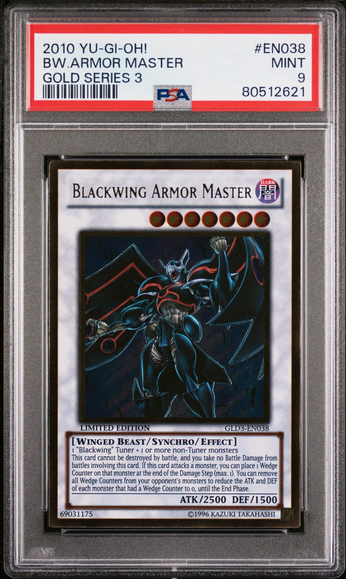 2010 Yu-gi-oh! Gold Series 3 En038 Bw.armor Master PSA 9