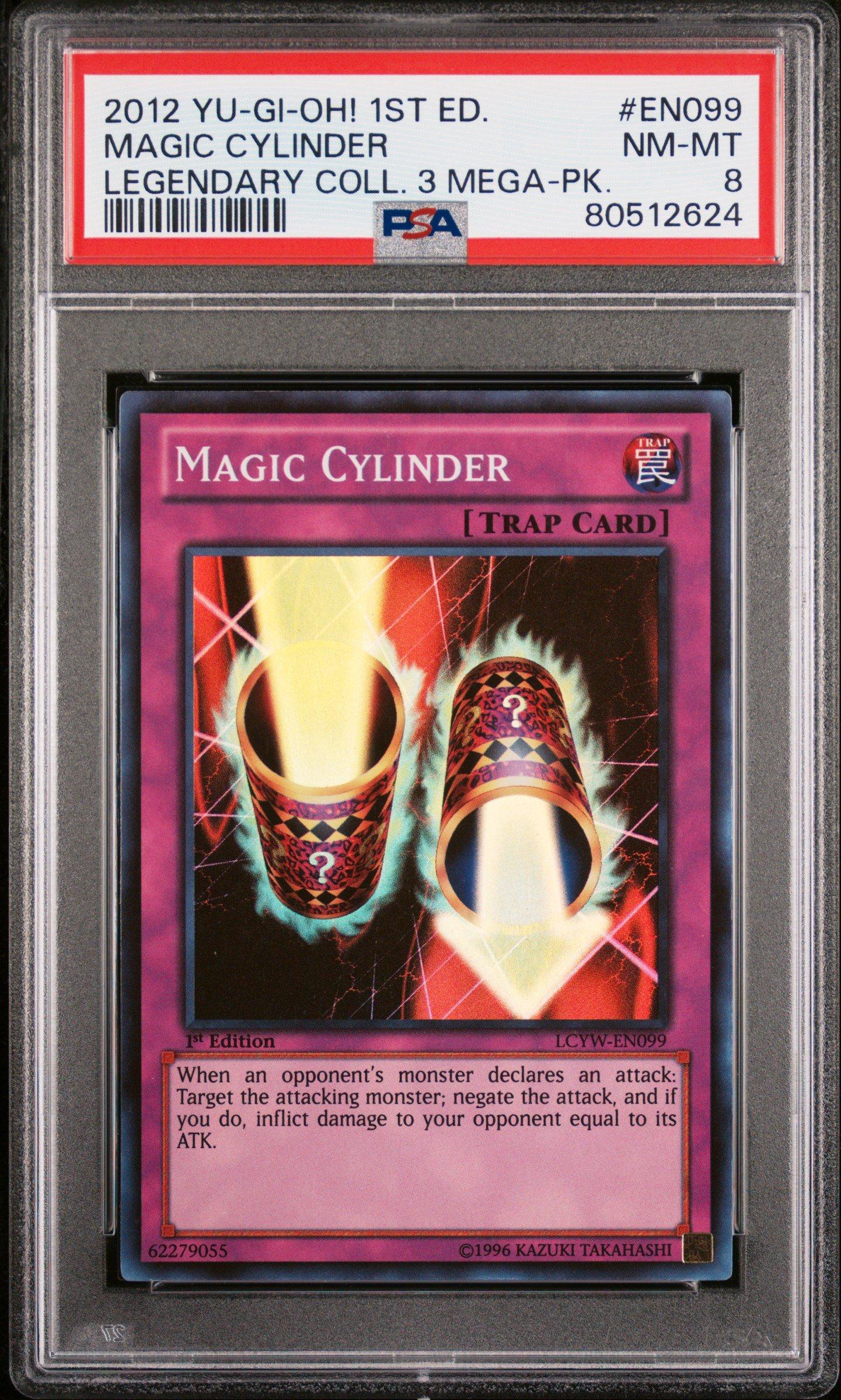 2012 Yu-gi-oh! Legendary Collection 3 Mega-pack En099 Magic Cylinder PSA 8