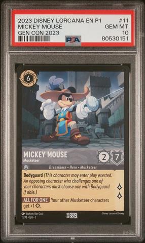 Mickey Mouse プロモ　psa10【ロルカナ/Lorcana】 Disney Lorcana TCG Chinese Exclusive Mickey Mouse True