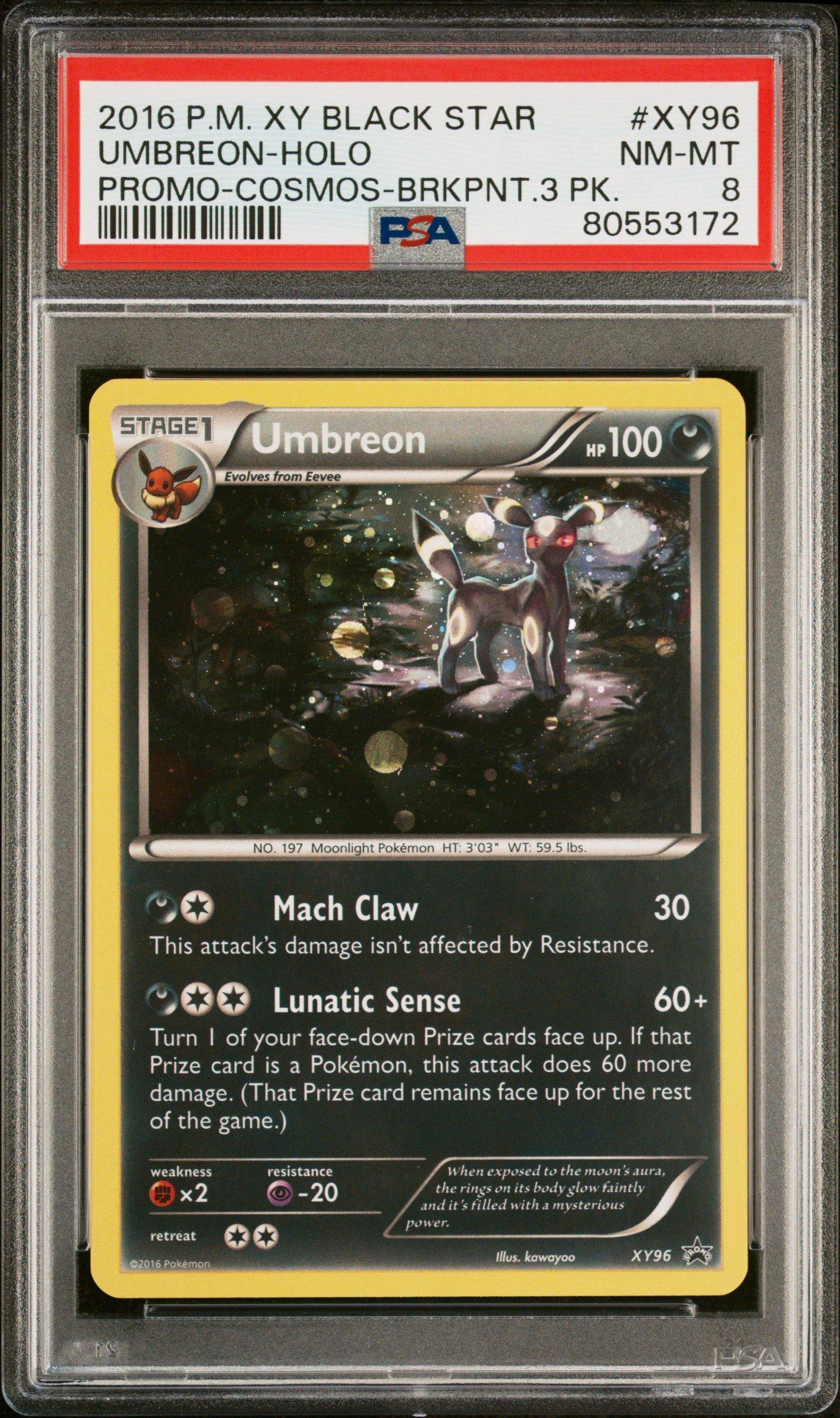 2016 Pokemon Xy Black Star Promo Xy96 Umbreon-holo Cosmos