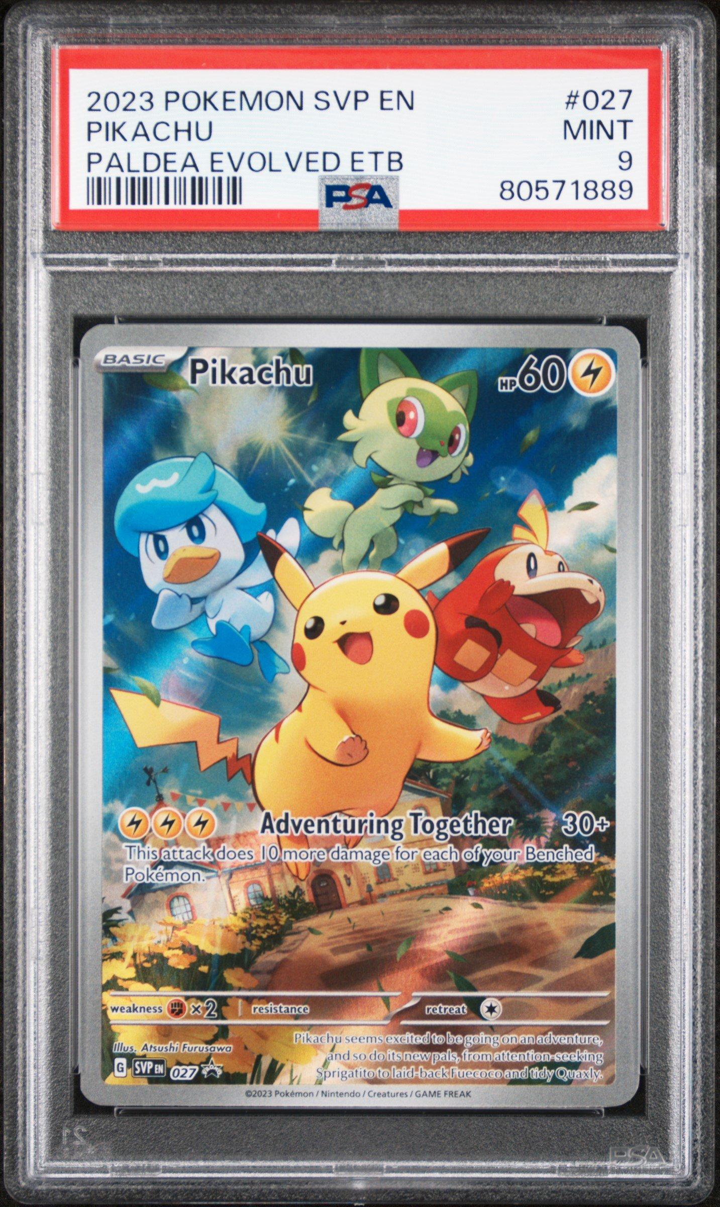 2023 Pokemon Svp En-sv Black Star Promo 027 Pikachu Paldea Evolved