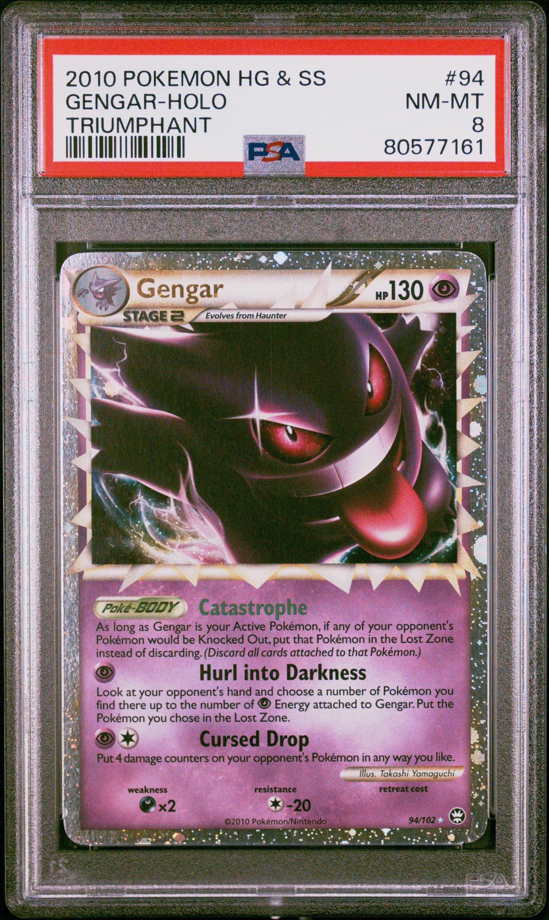 2010 Pokemon Heartgold & Soulsilver Triumphant 94 Gengar-holo PSA 8 Graded  Card | GameStop