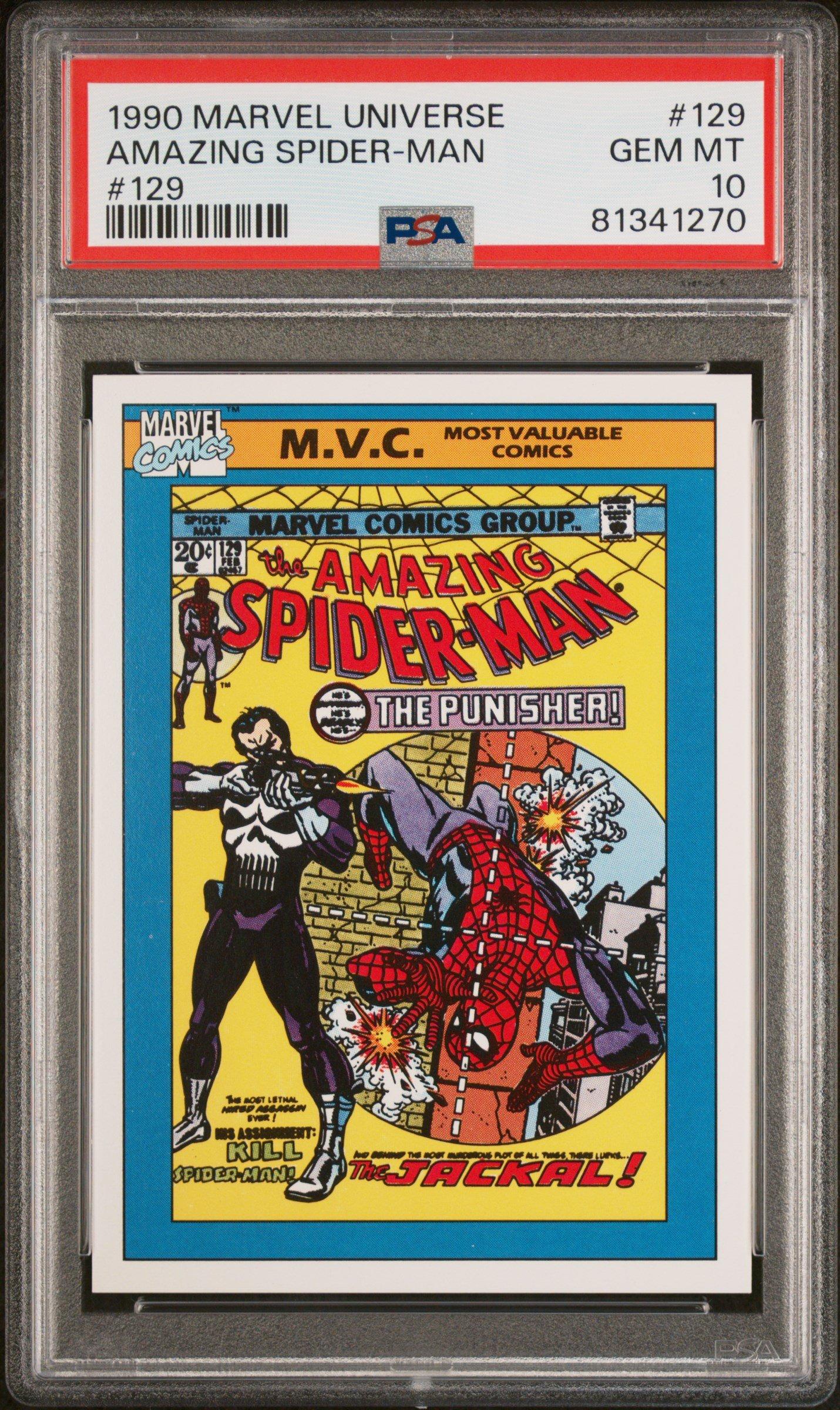 1990 Marvel Universe 129 Amazing Spider-man #129 PSA 10