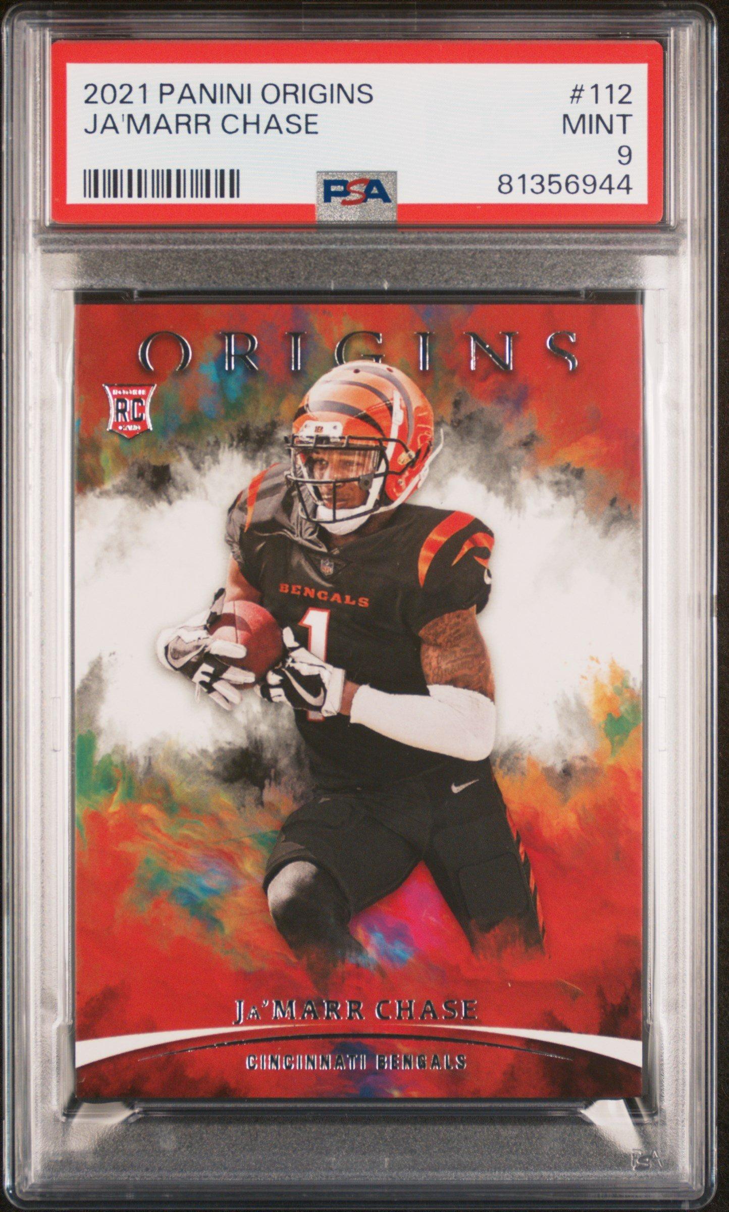 2021 Panini Origins 112 Ja'marr Chase PSA 9