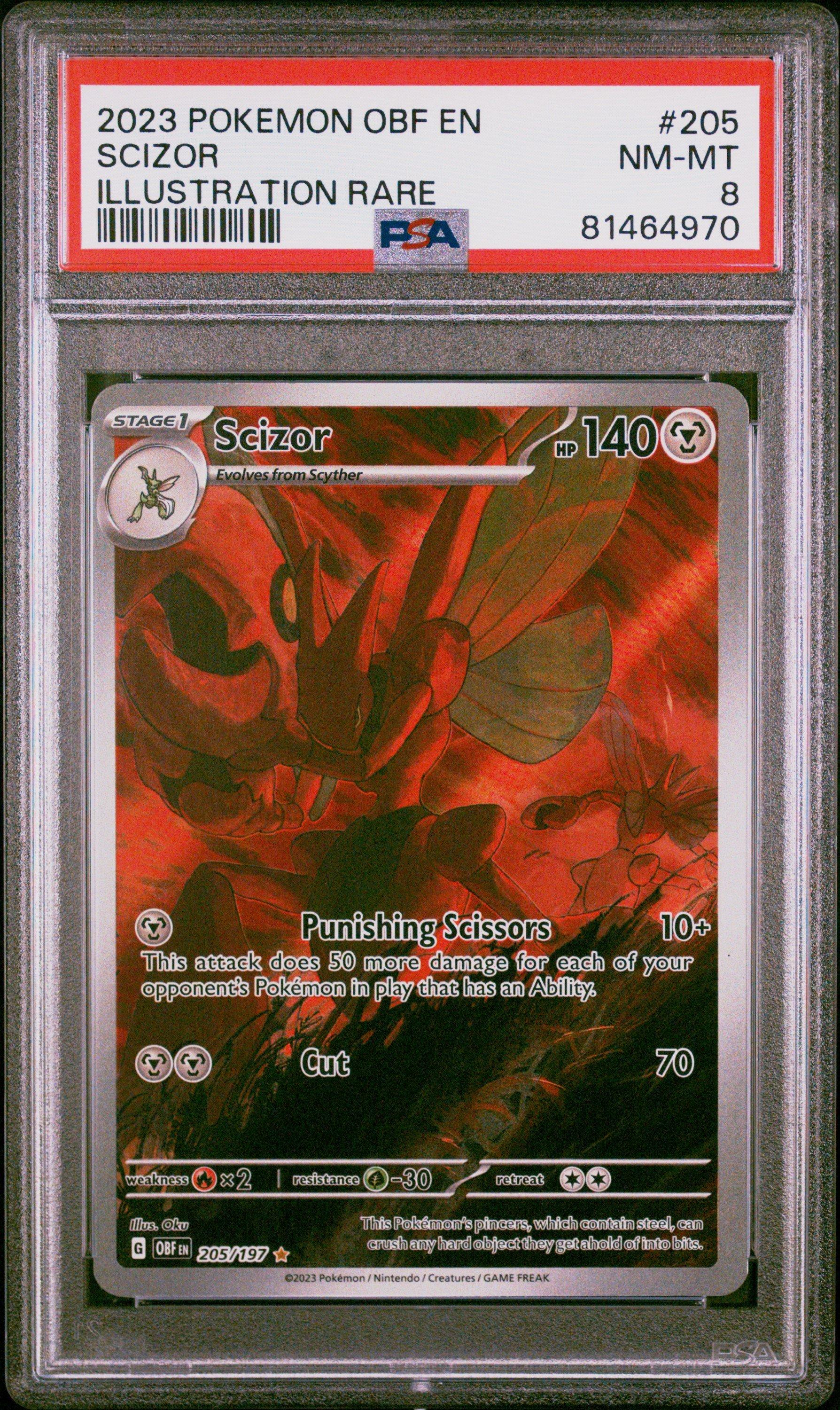 2023 Pokemon Obf En-obsidian Flames 205 Scizor Illustration Rare