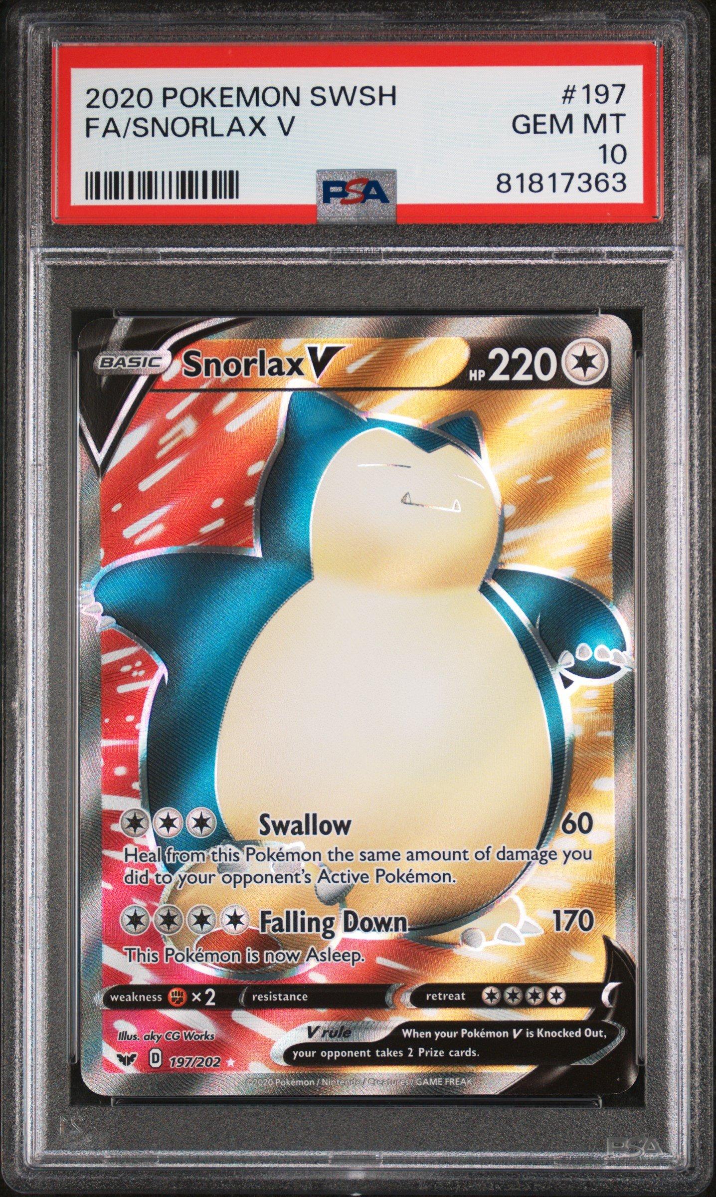 ★PSA10★【カビゴンV/RR/S1H】SNORLAX V 045/060 Snorlax V - 045/060 - s1H HOLO LP/NM - RR - Shield/JAPANESE