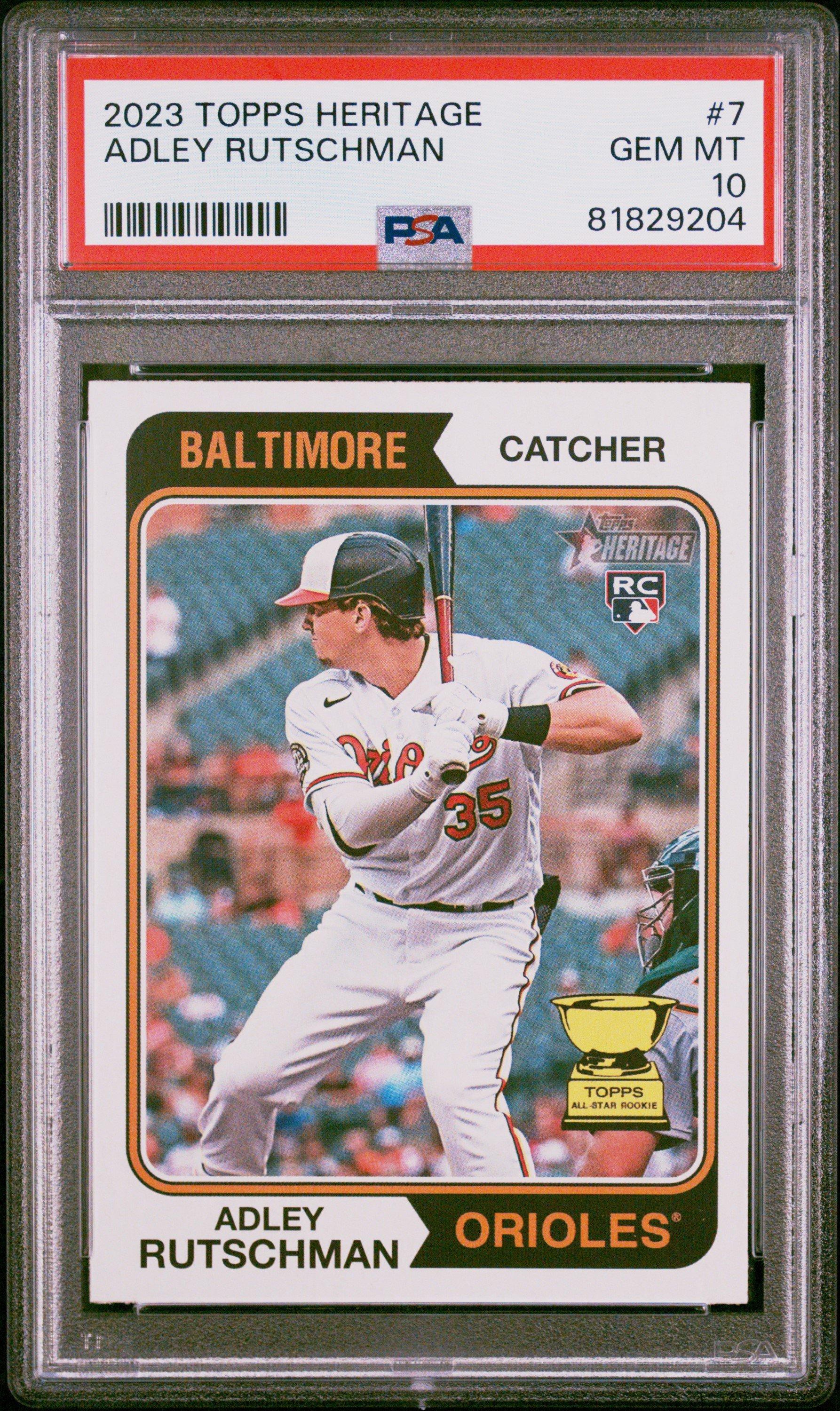 2023 Topps Heritage 7 Adley Rutschman PSA 10