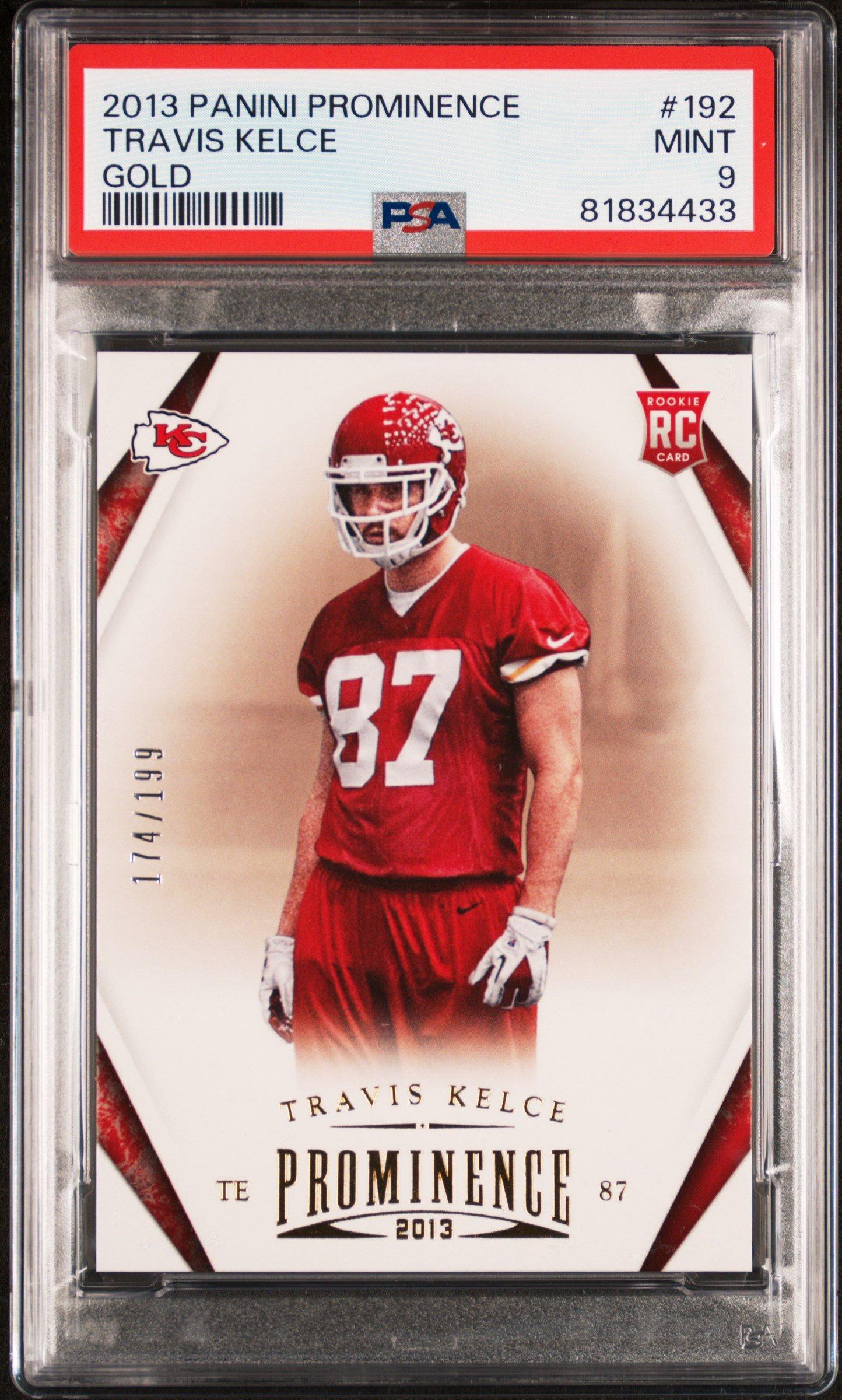 2013 Panini Prominence 192 Travis Kelce PSA 9