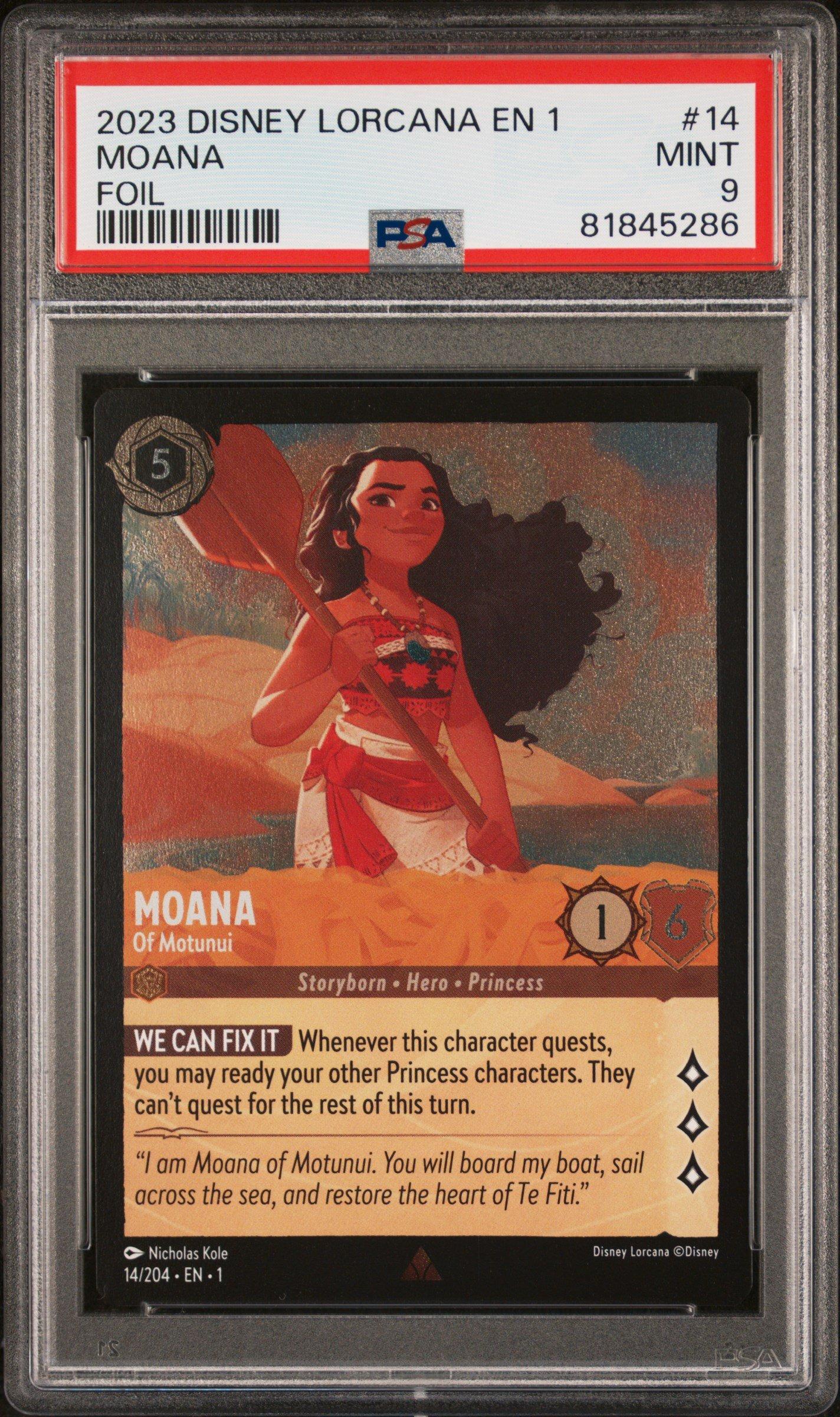 2023 Disney Lorcana En 1-the First Chapter 14 Moana - Of Motunui