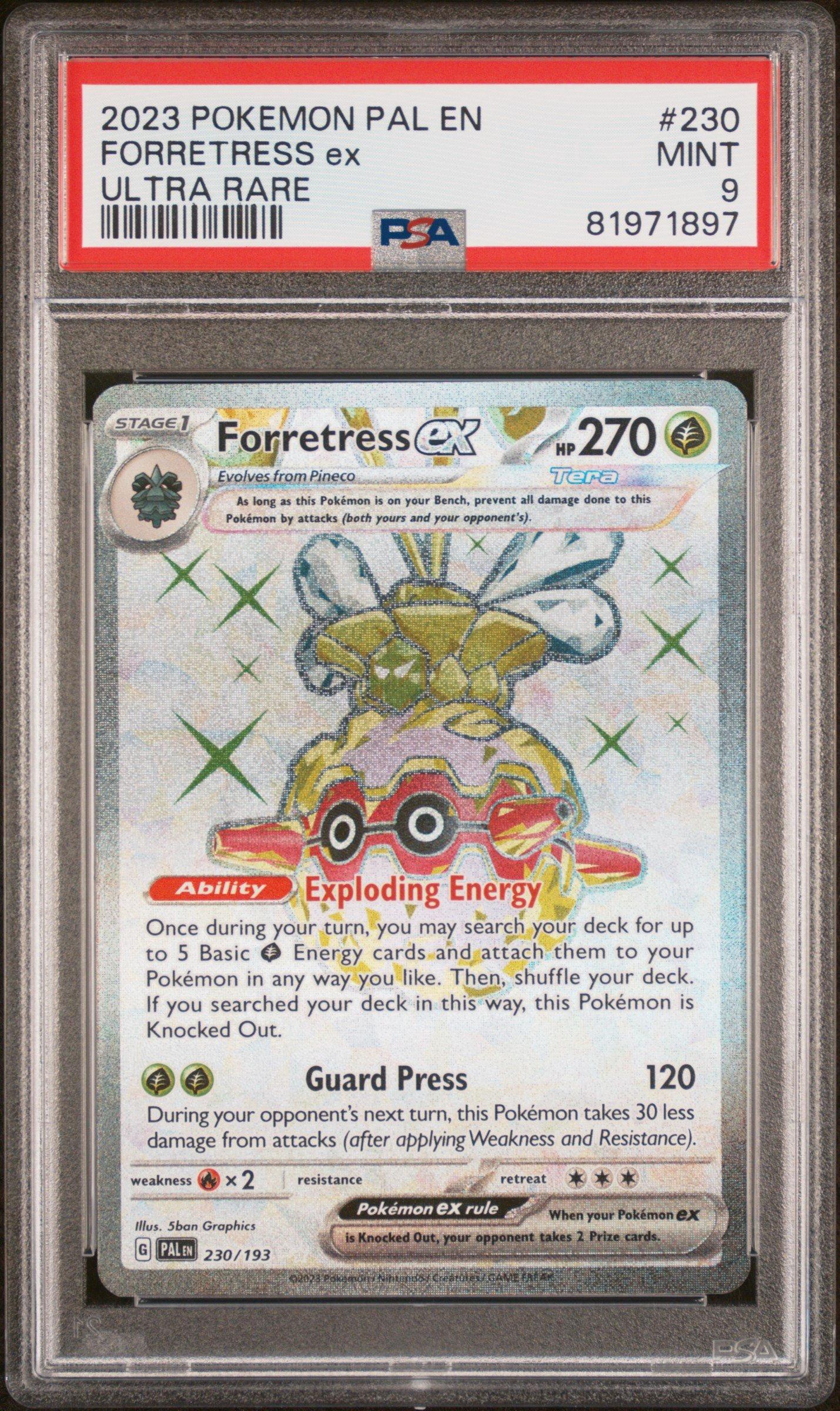 2023 Pokemon Pal En-paldea Evolved 230 Forretress Ex Ultra Rare