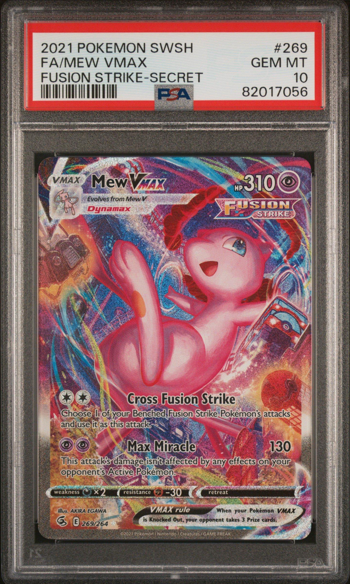 2021 Pokemon Sword & Shield Fusion Strike 269 Full Art/mew Vmax