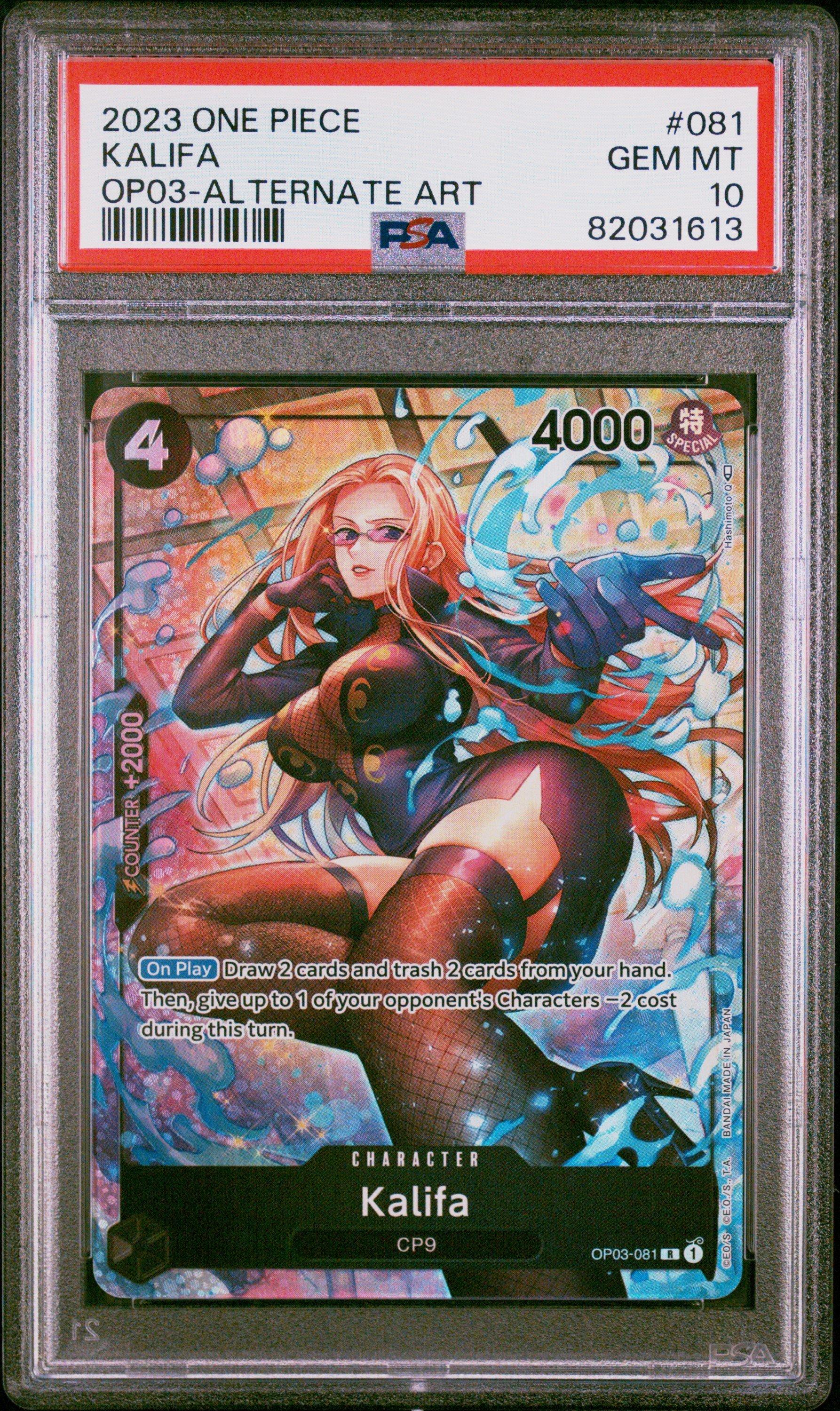 2023 One Piece Op03-pillars Of Strength 081 Kalifa Alternate Art