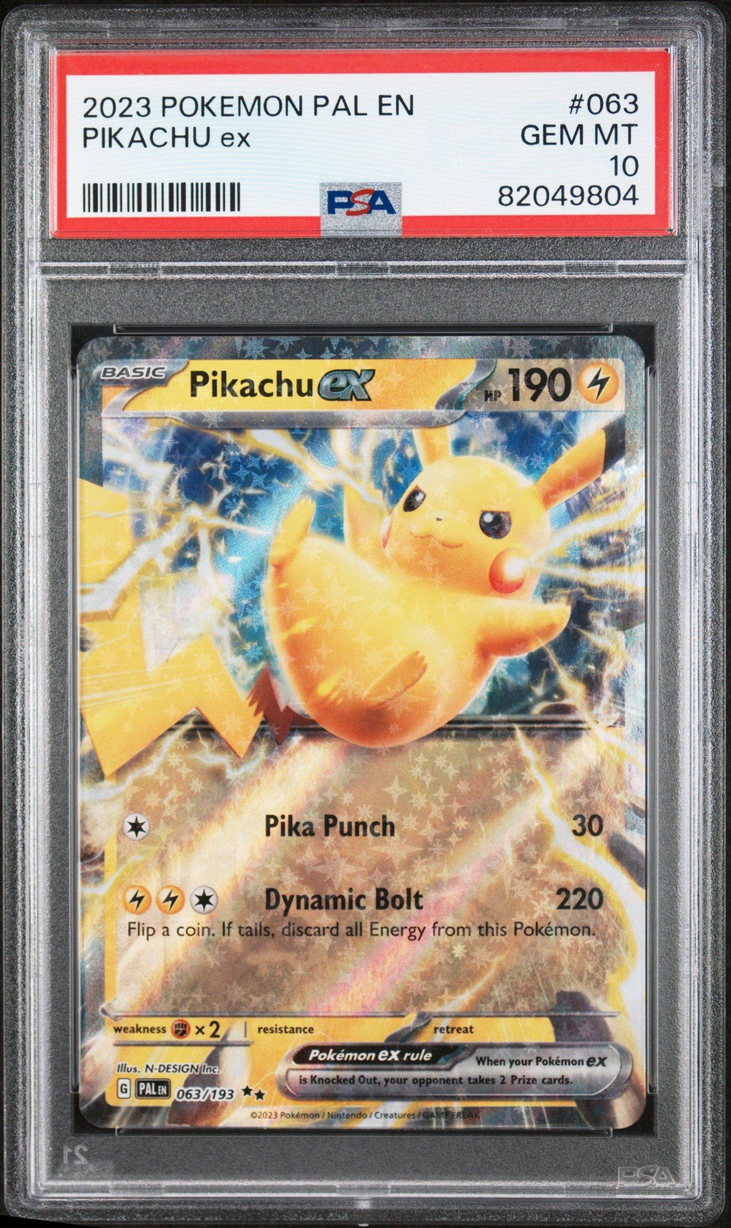 2023 Pokemon Pal En-paldea Evolved 063 Pikachu Ex PSA 10 | GameStop