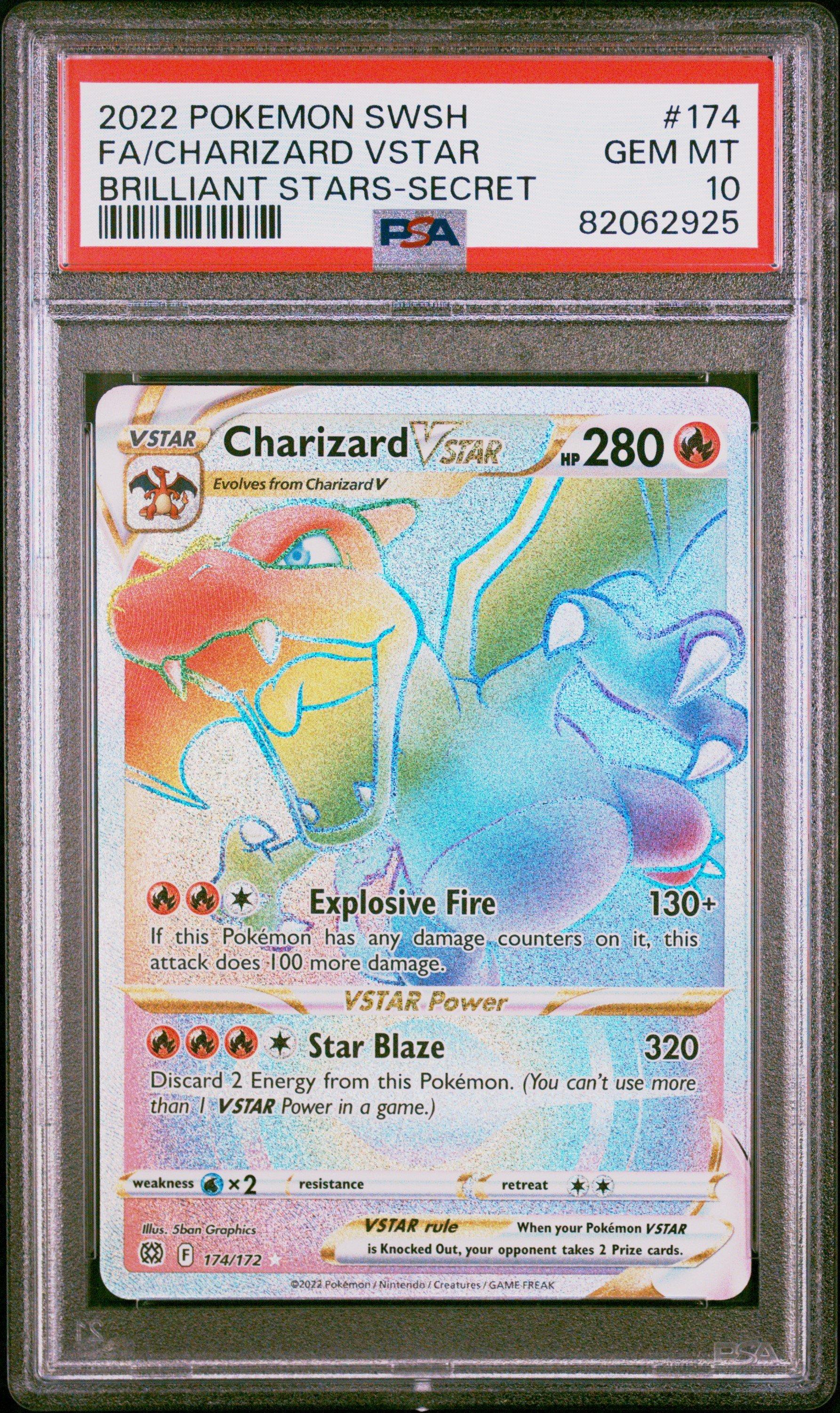 2022 Pokemon Sword & Shield Brilliant Stars 174 Full Art/charizard
