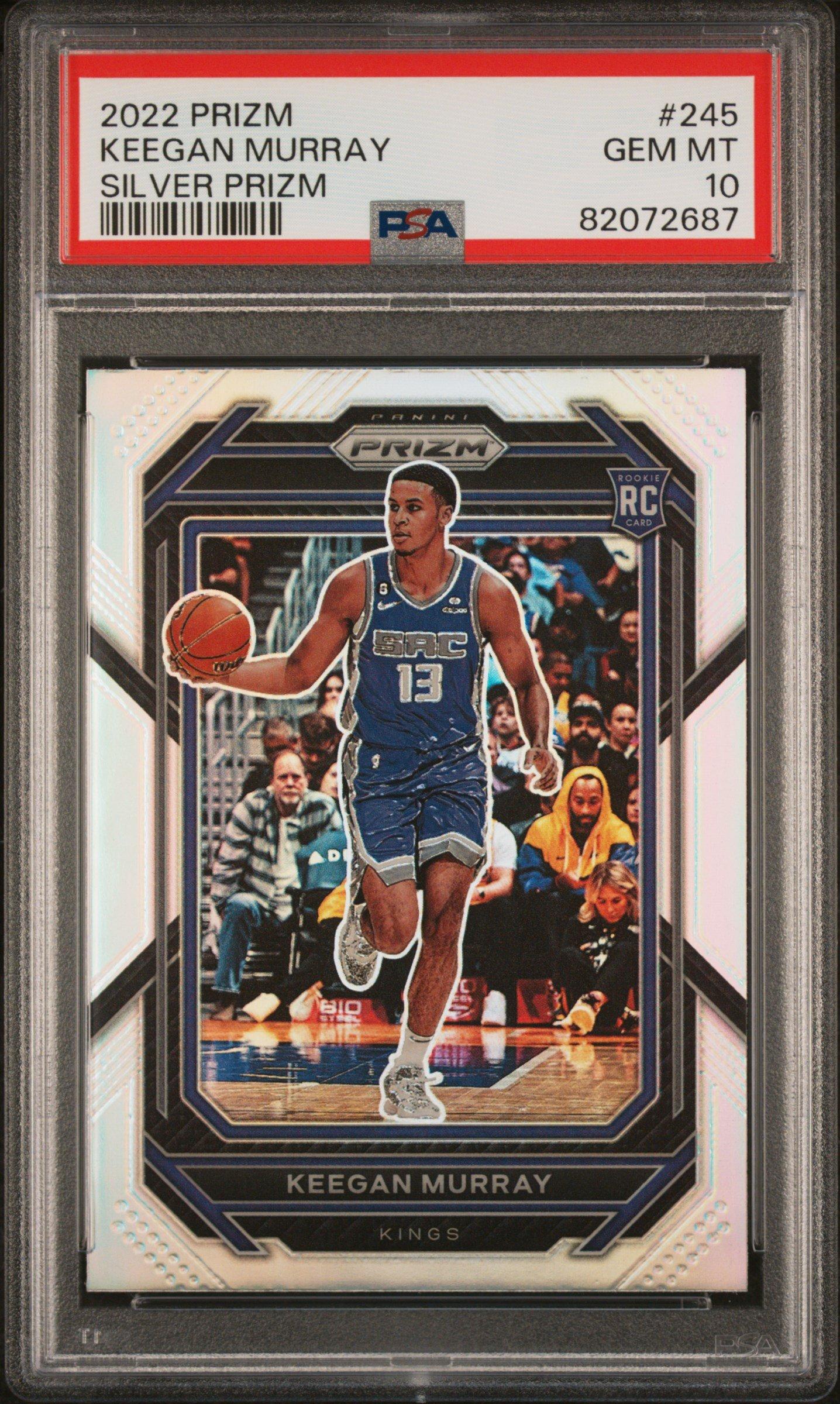 2022 Panini Prizm 245 Keegan Murray Silver Prizm PSA 10 Graded