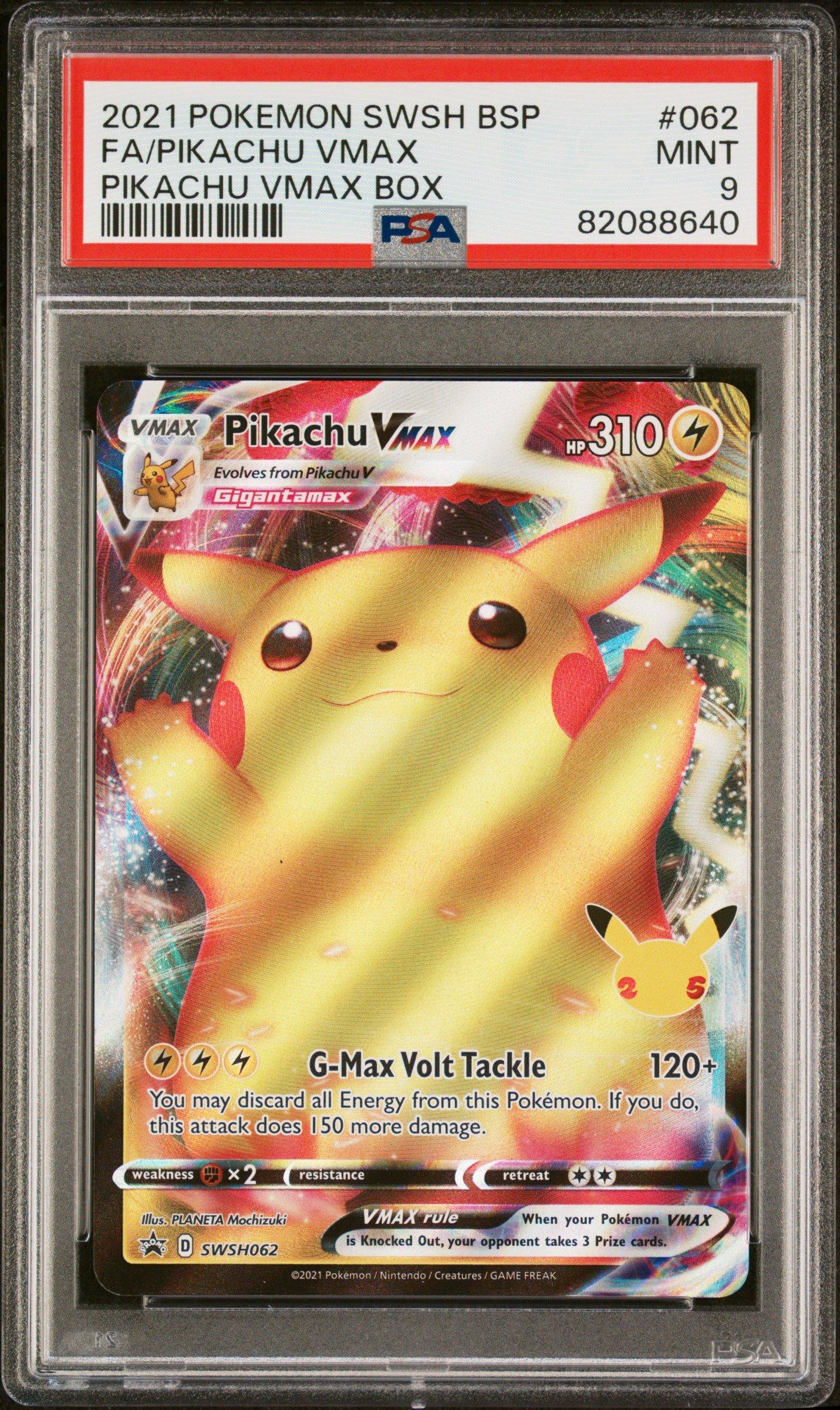 2021年 25thAnniversary　ピカチュウVMAX 2021 Pokemon Swsh Black Star Promo 062 Full Art/pikachu Vmax