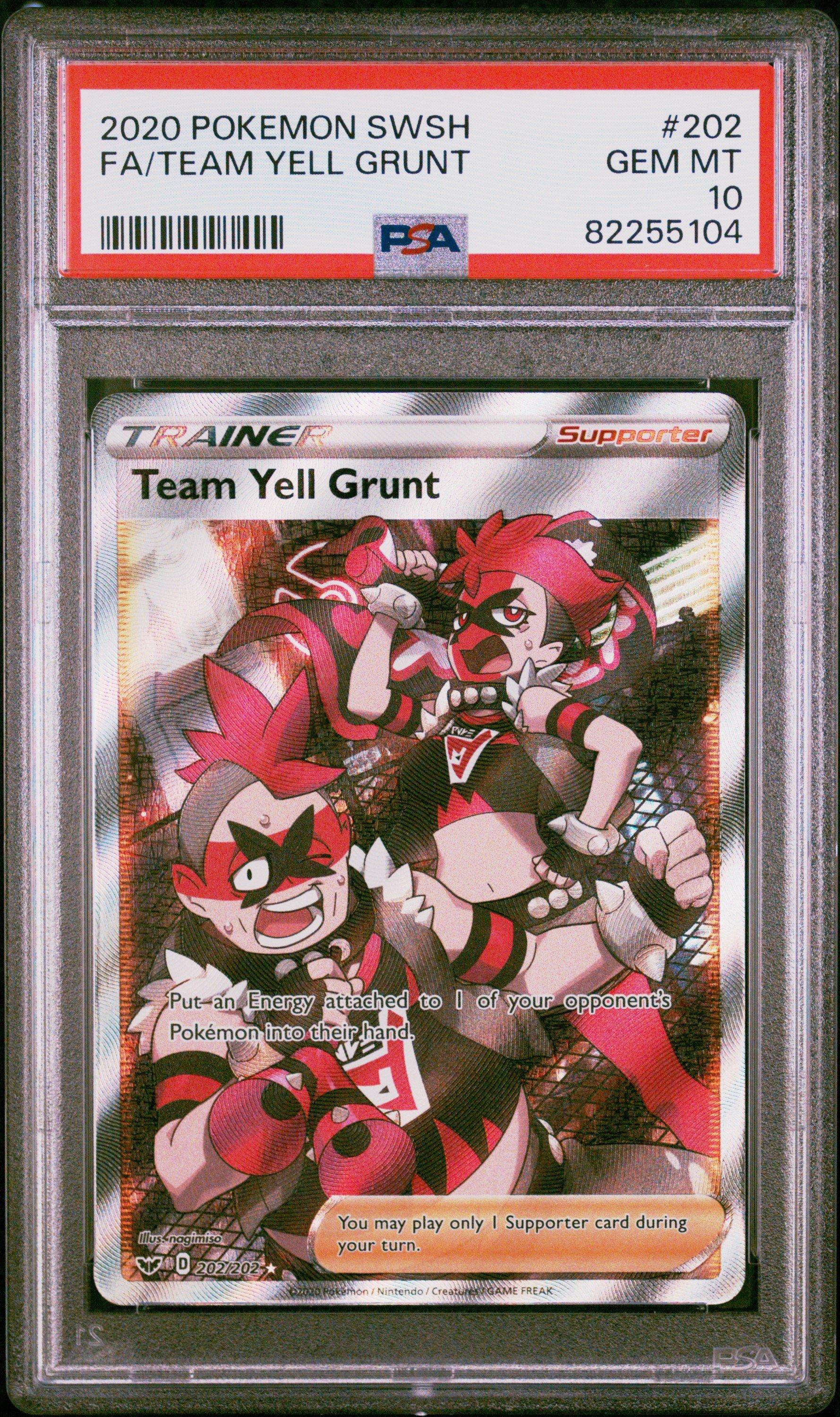 team yell grunt pokemon card price Full Art - 202/202 - Sword & Shield Originally released February 7 2020 Pokemon Sword & Shield