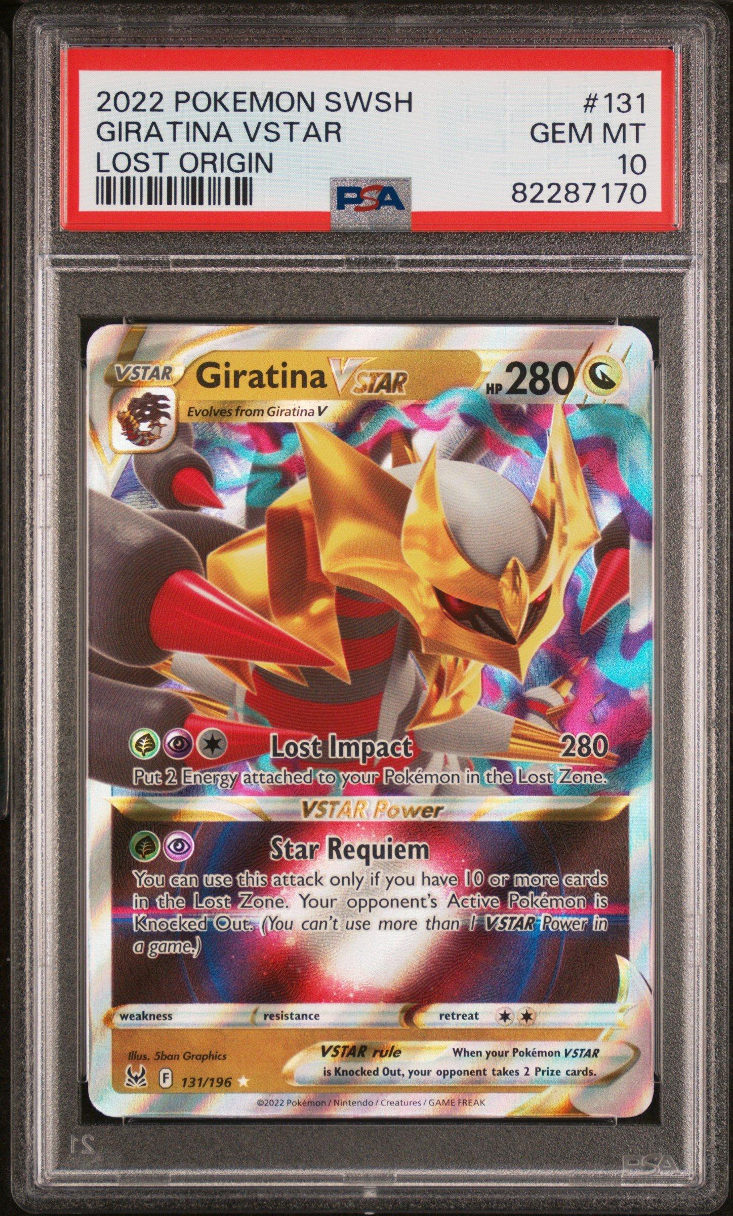 2022 Pokemon Sword & Shield Lost Origin 131 Giratina Vstar PSA 10